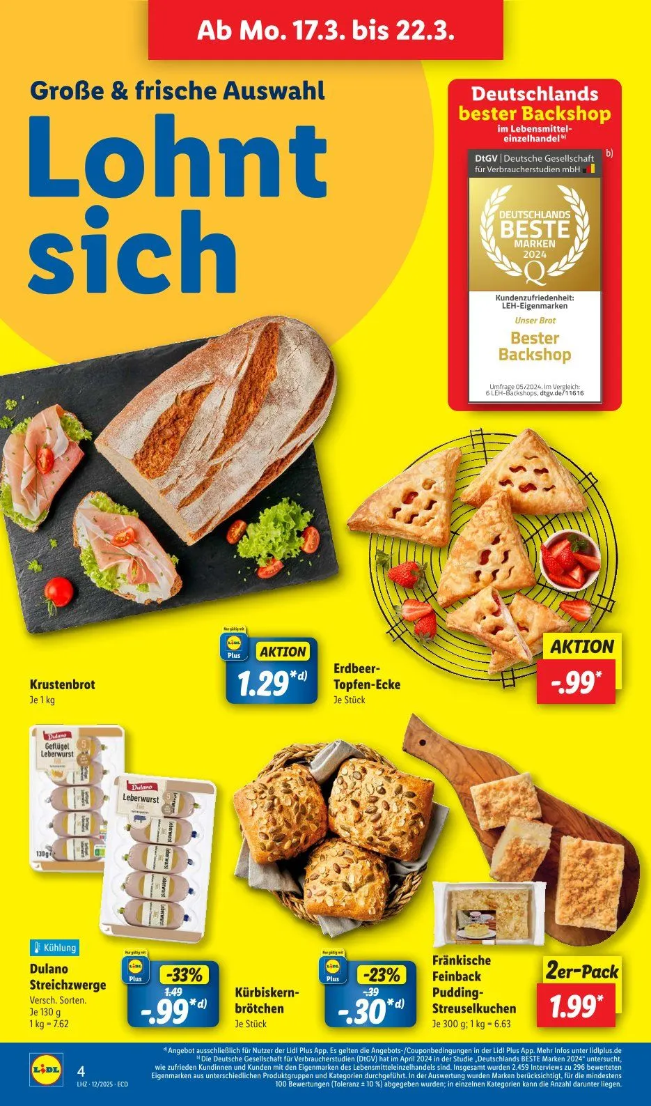 Lidl Prospekt von 17. März bis 22. März 2025 - Prospekt seite 4