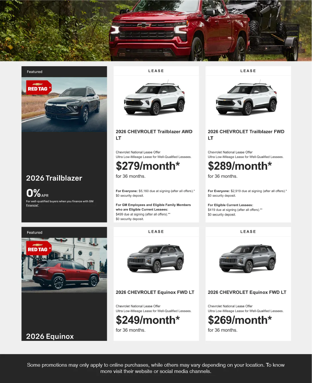 Weekly promotion Chevrolet Sales spanning from November 19 to November 30 2025 - Page 3 for Catalogue 365