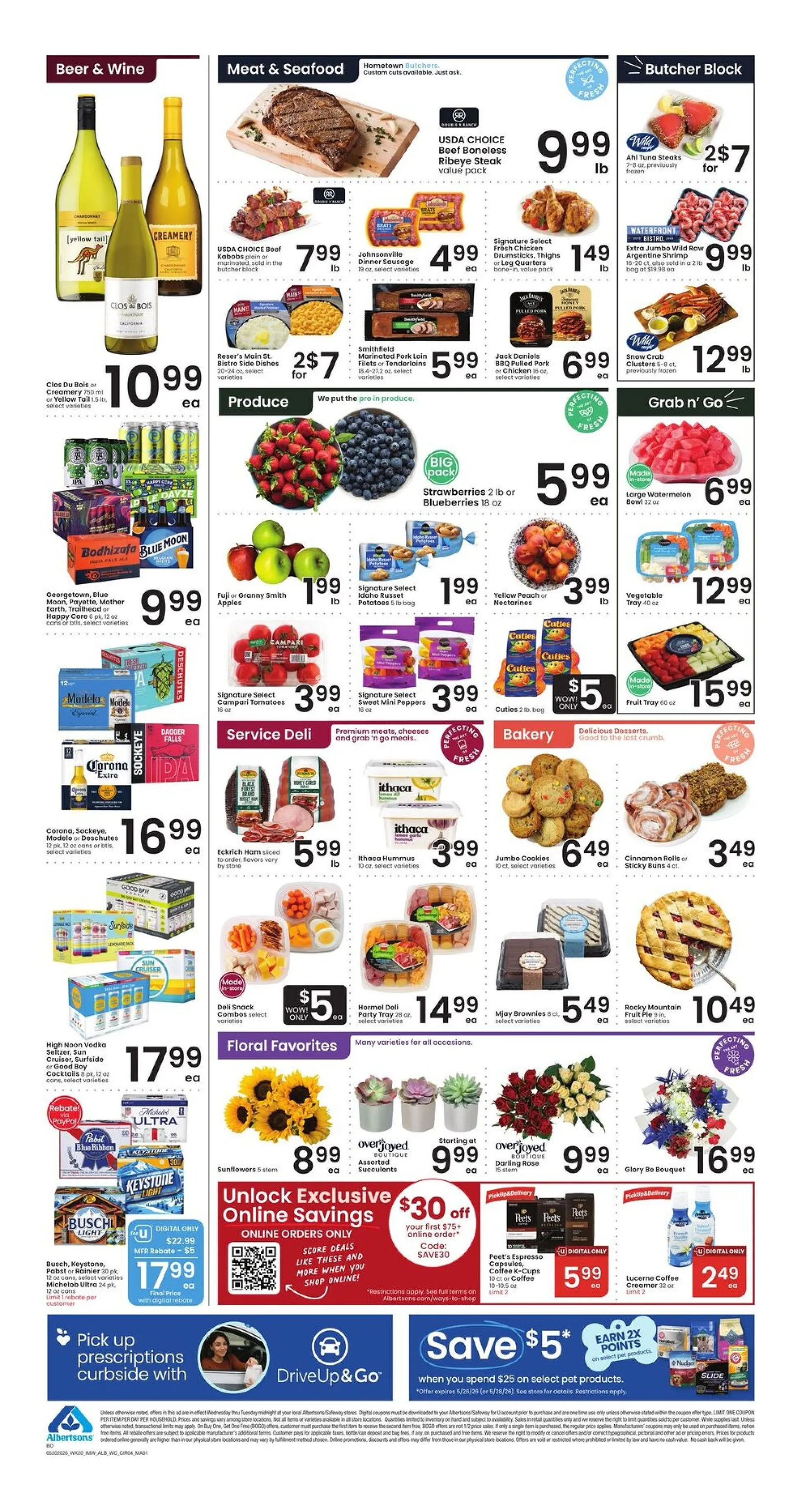 Weekly promotion Albertsons Sales spanning from May 20 to May 26 2026 - Page 4 for Catalogue 365