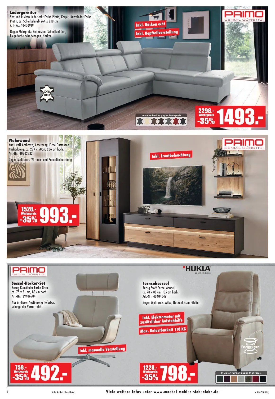 Möbel Mahler Prospekt von 1. April bis 29. April 2025 - Prospekt seite 4