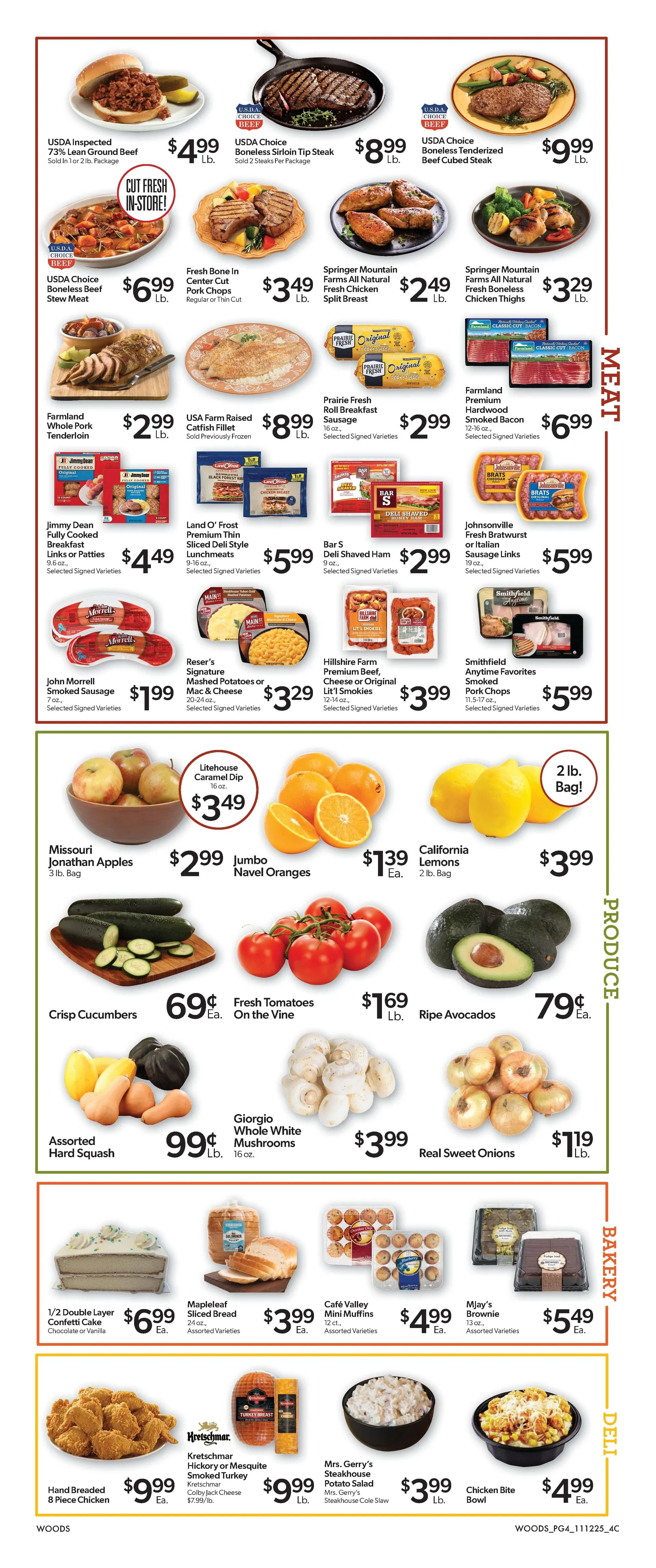 Weekly ad Woods Supermarket Sales from November 12 to November 18 2025 - Page 4