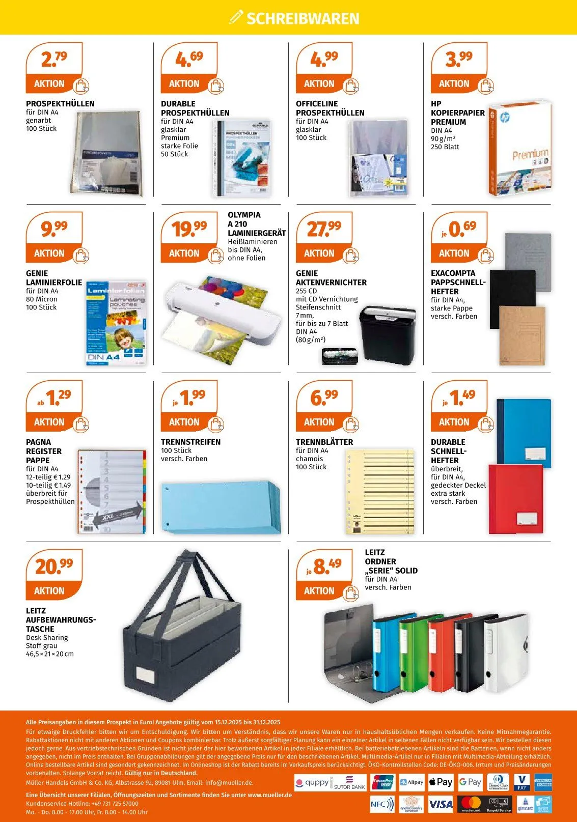 Müller Angebote von 15. Dezember bis 31. Dezember 2025 - Prospekt seite 4