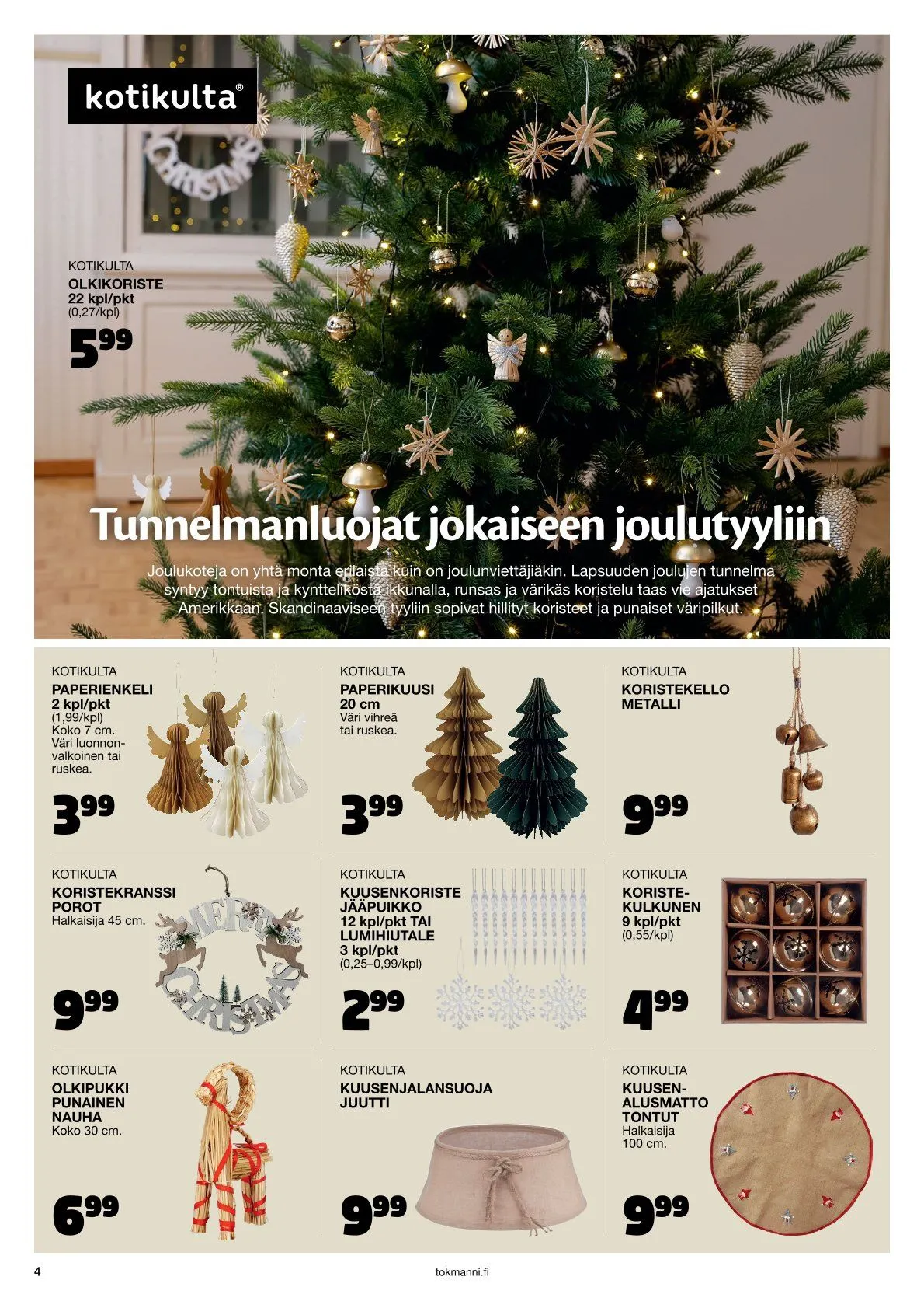  Tokmanni Tarjoukset voimassa alkaen 28. marraskuuta - 24. joulukuuta 2025 - Tarjouslehti sivu 4