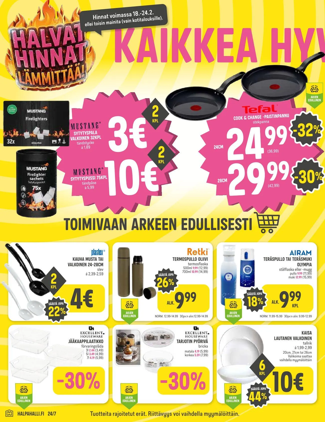 Kaupan HalpaHalli uusimmat tarjoukset voimassa alkaen 18. helmikuuta - 24. helmikuuta 2026 - Tarjouslehti sivu 4