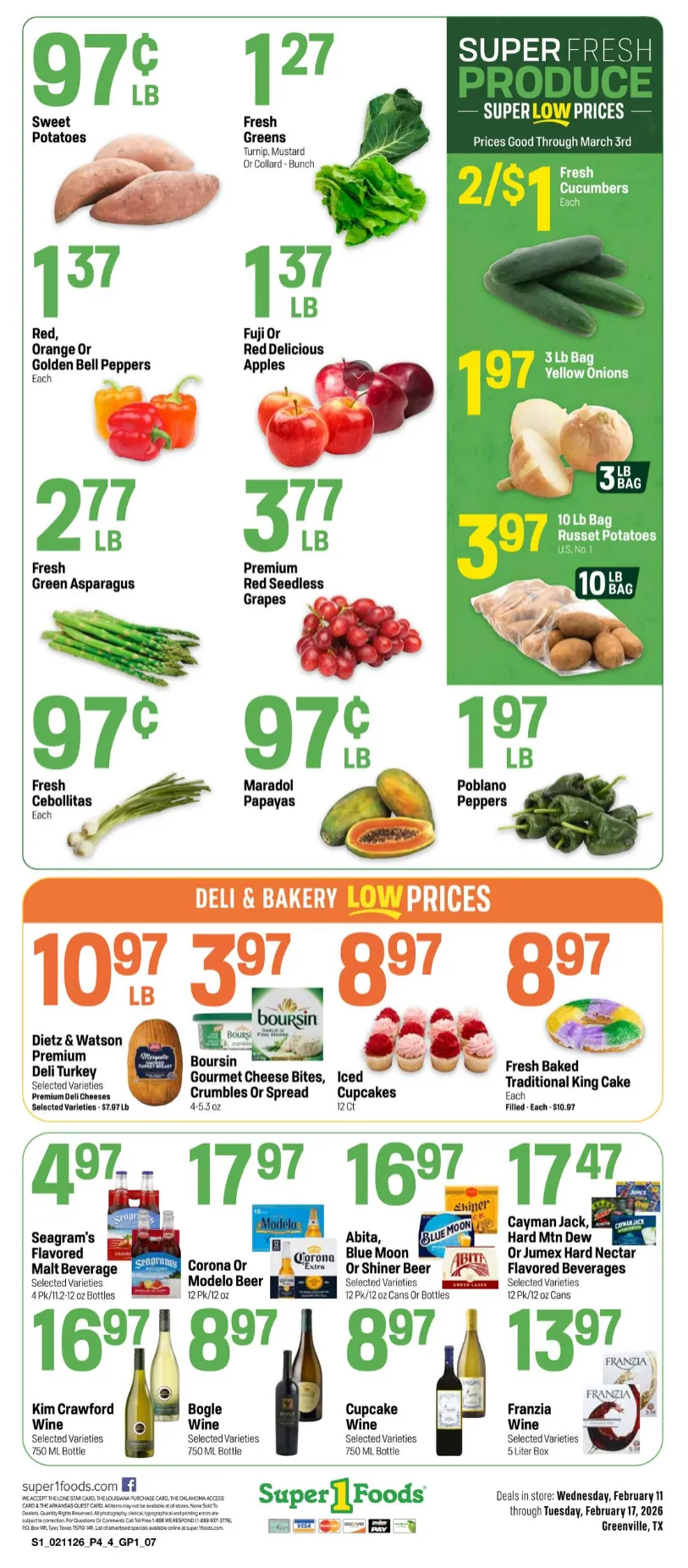 Weekly ad Super 1 Foods Sales from February 11 to February 17 2026 - Page 4
