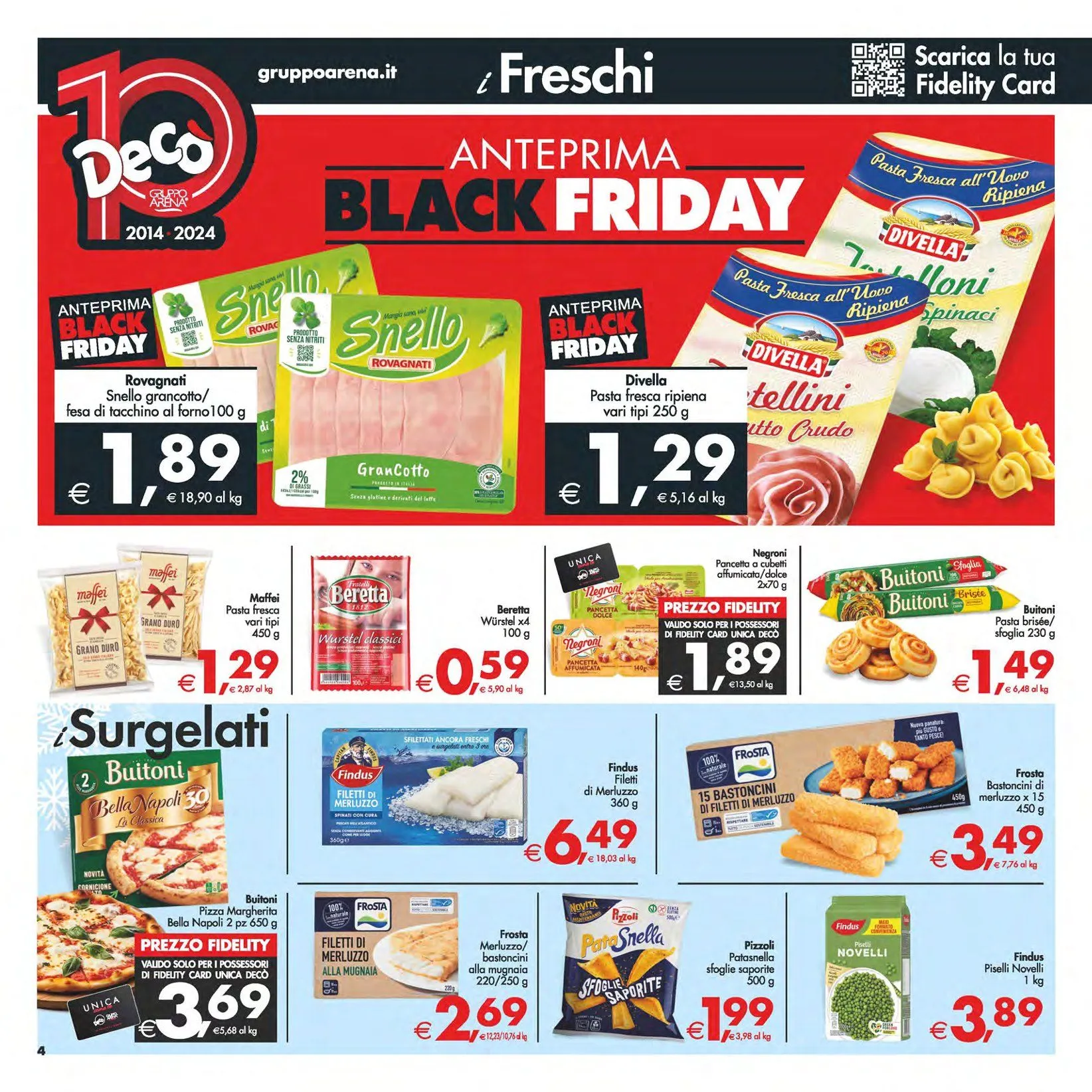 Deco Supermercati Brochure Offerte da 15 novembre a 25 novembre di 2024 - Pagina del volantino 4