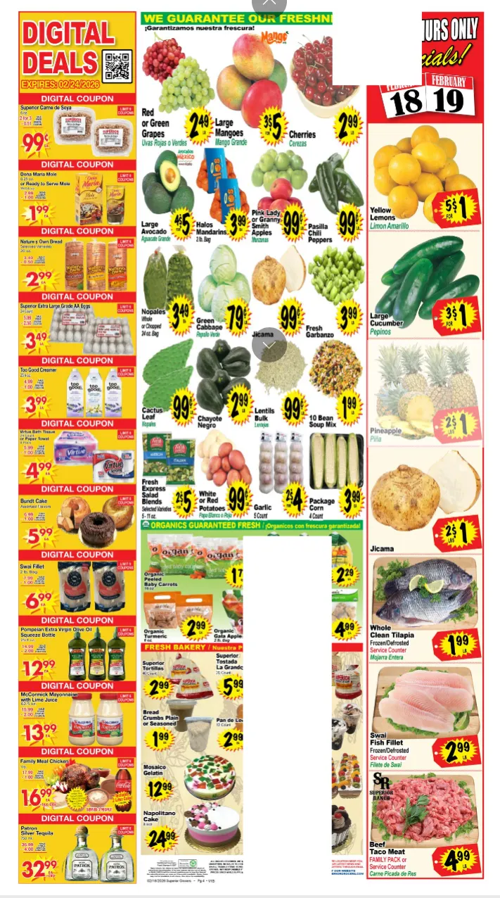 Weekly ad Superior Grocers Sales from February 18 to February 24 2026 - Page 4