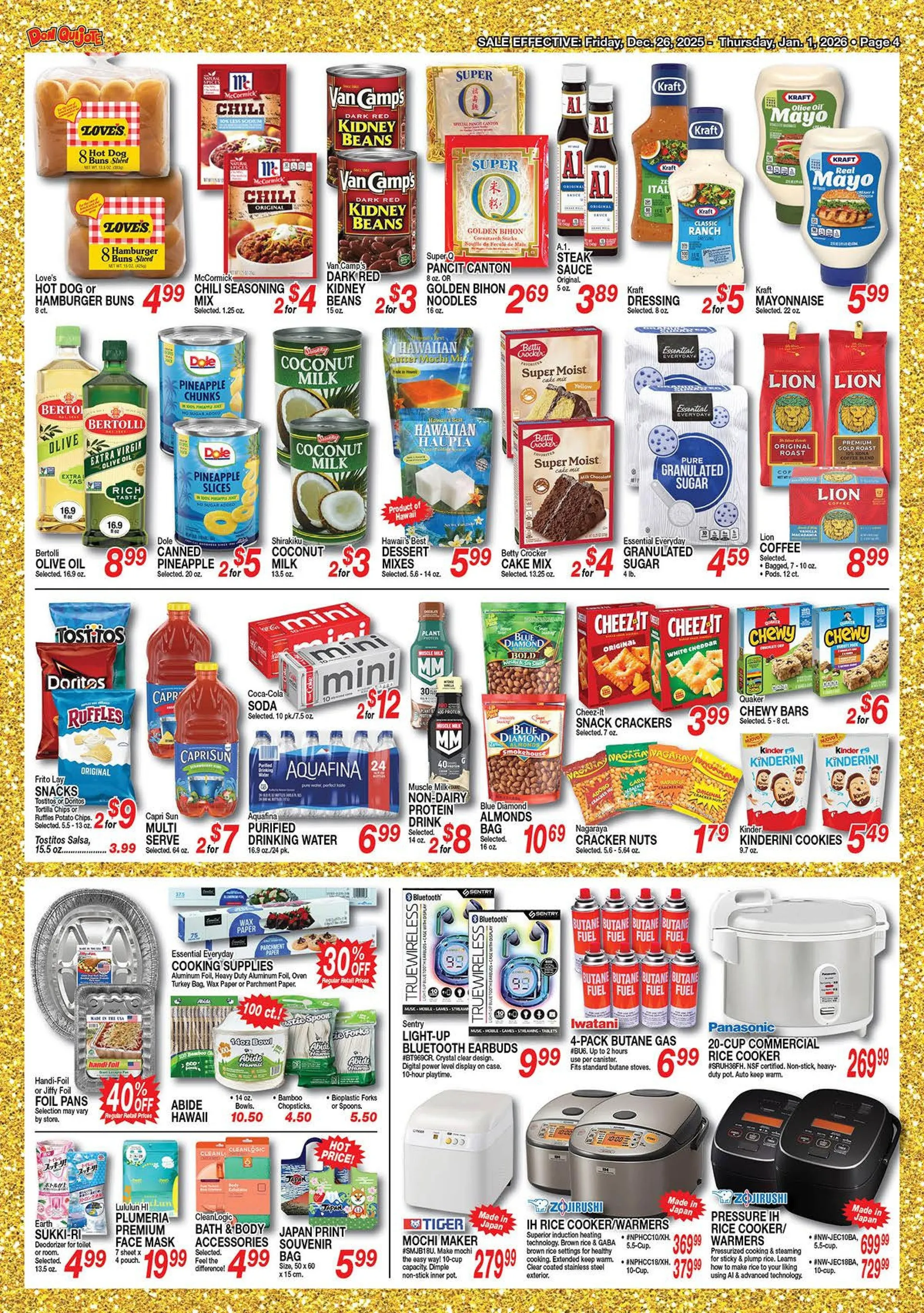 Weekly ad Don Quijote Hawaii Sales from December 26 to January 1 2026 - Page 4