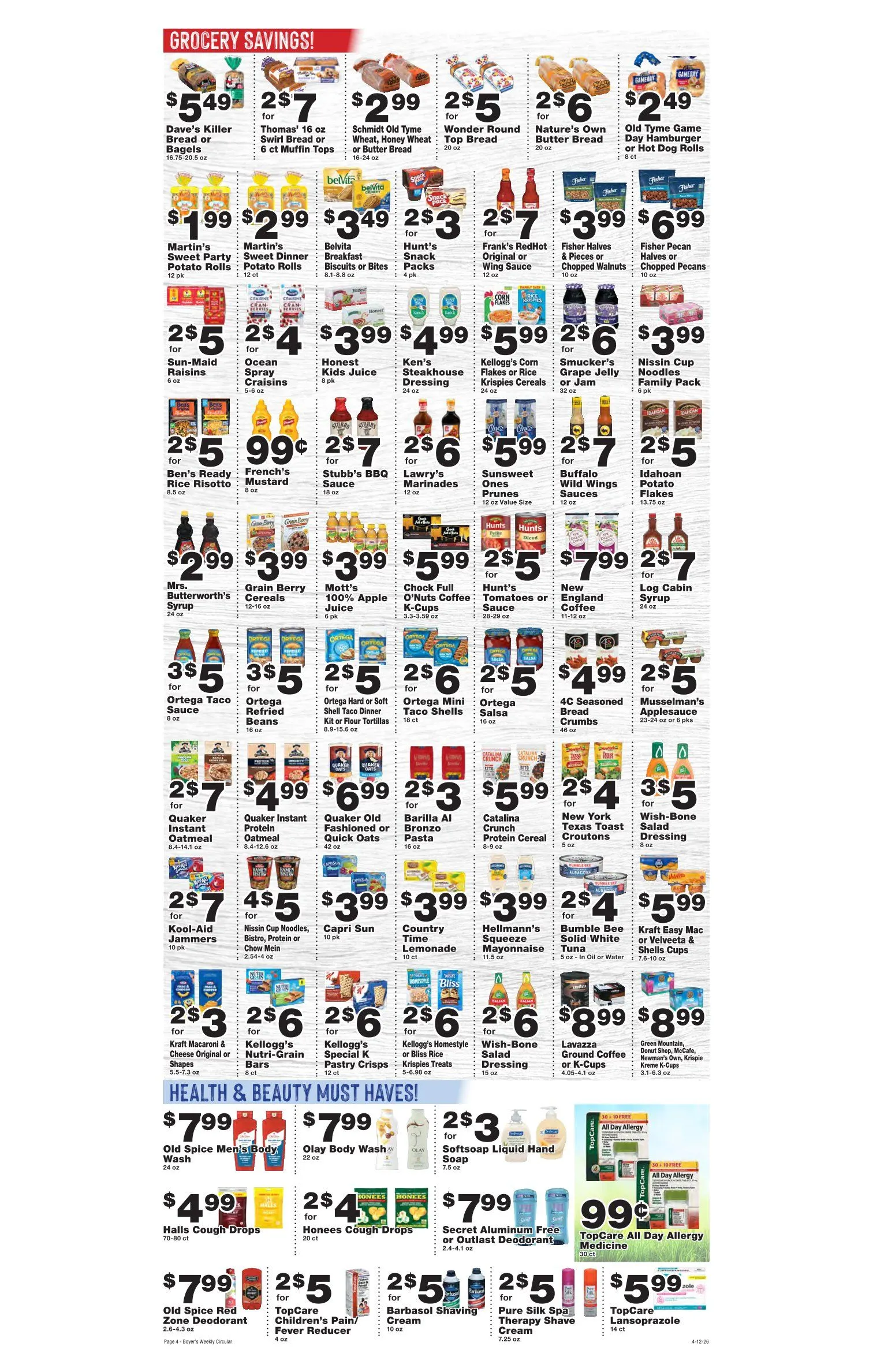 Weekly ad Boyer's Food Market weekly ads from April 12 to April 18 2026 - Page 4