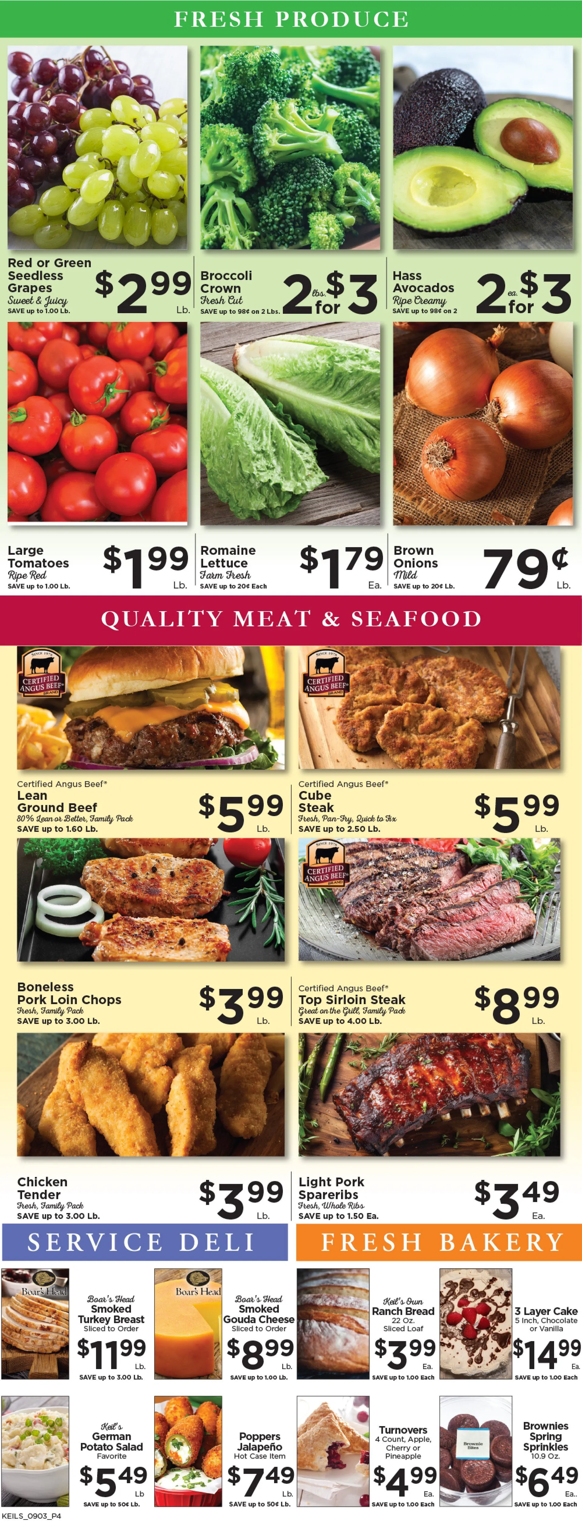 Weekly ad Keil's Fresh Food Stores Sales from September 3 to September 10 2025 - Page 4