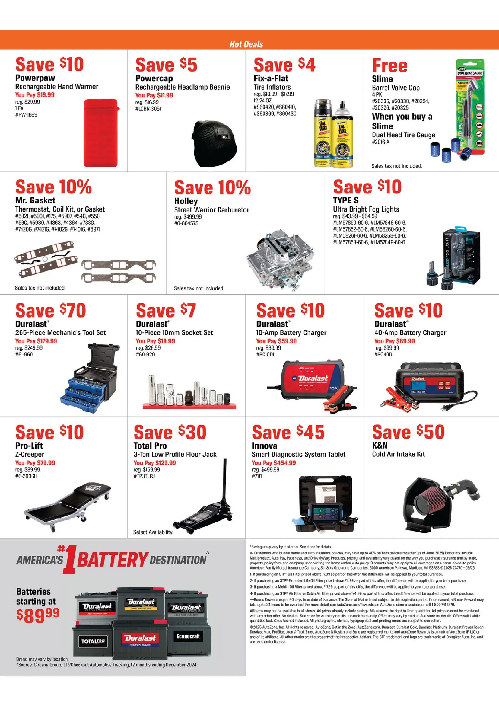 Weekly promotion Autozone Sales spanning from November 18 to November 29 2025 - Page 4 for Catalogue 365