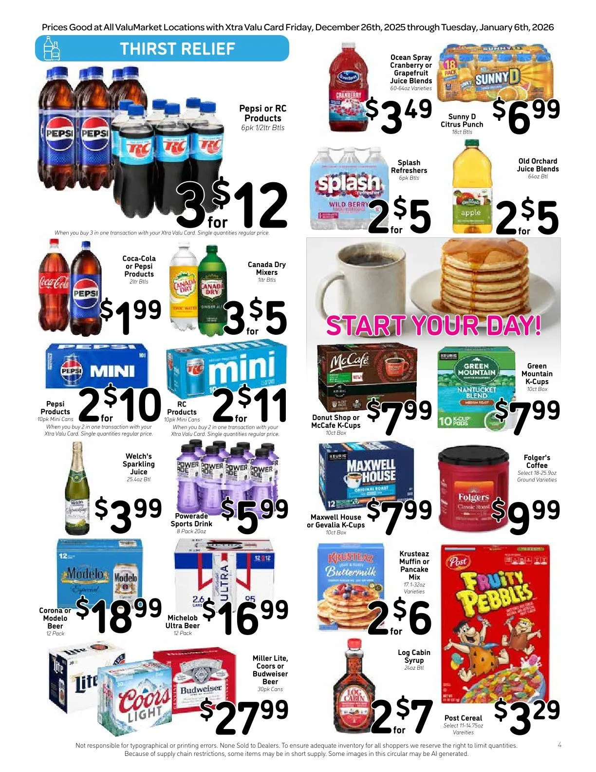 Weekly ad ValuMarket Sales from December 26 to January 6 2026 - Page 4
