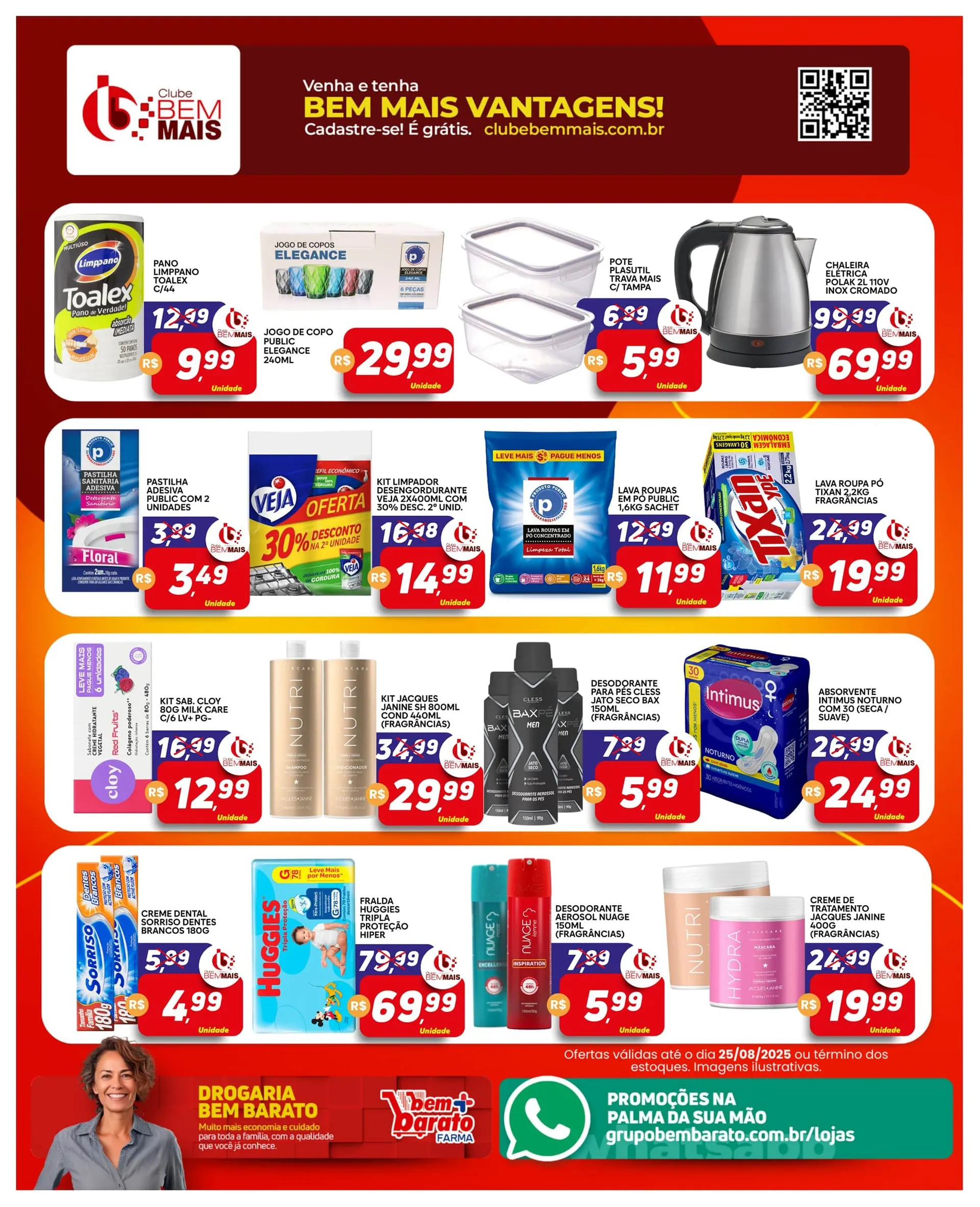 Encarte de Folhetos Bem Barato 19 de agosto até 25 de agosto 2025 - Pagina 4