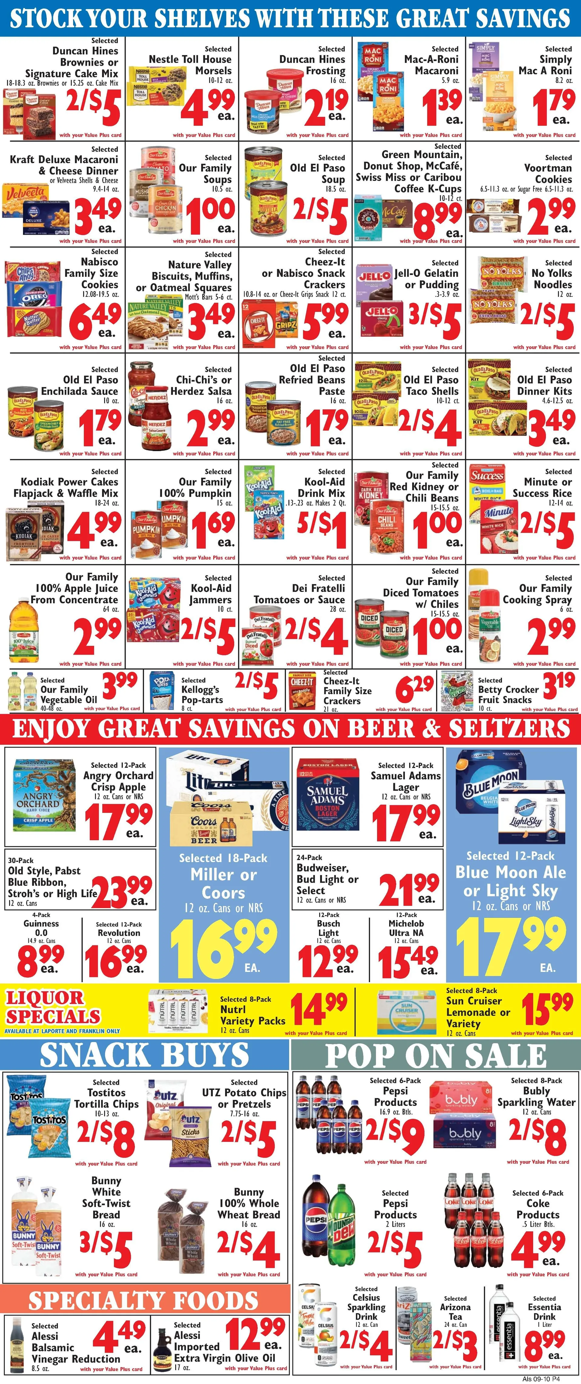Weekly promotion Al's Supermarket Sales spanning from September 10 to September 16 2025 - Page 4 for Catalogue 365
