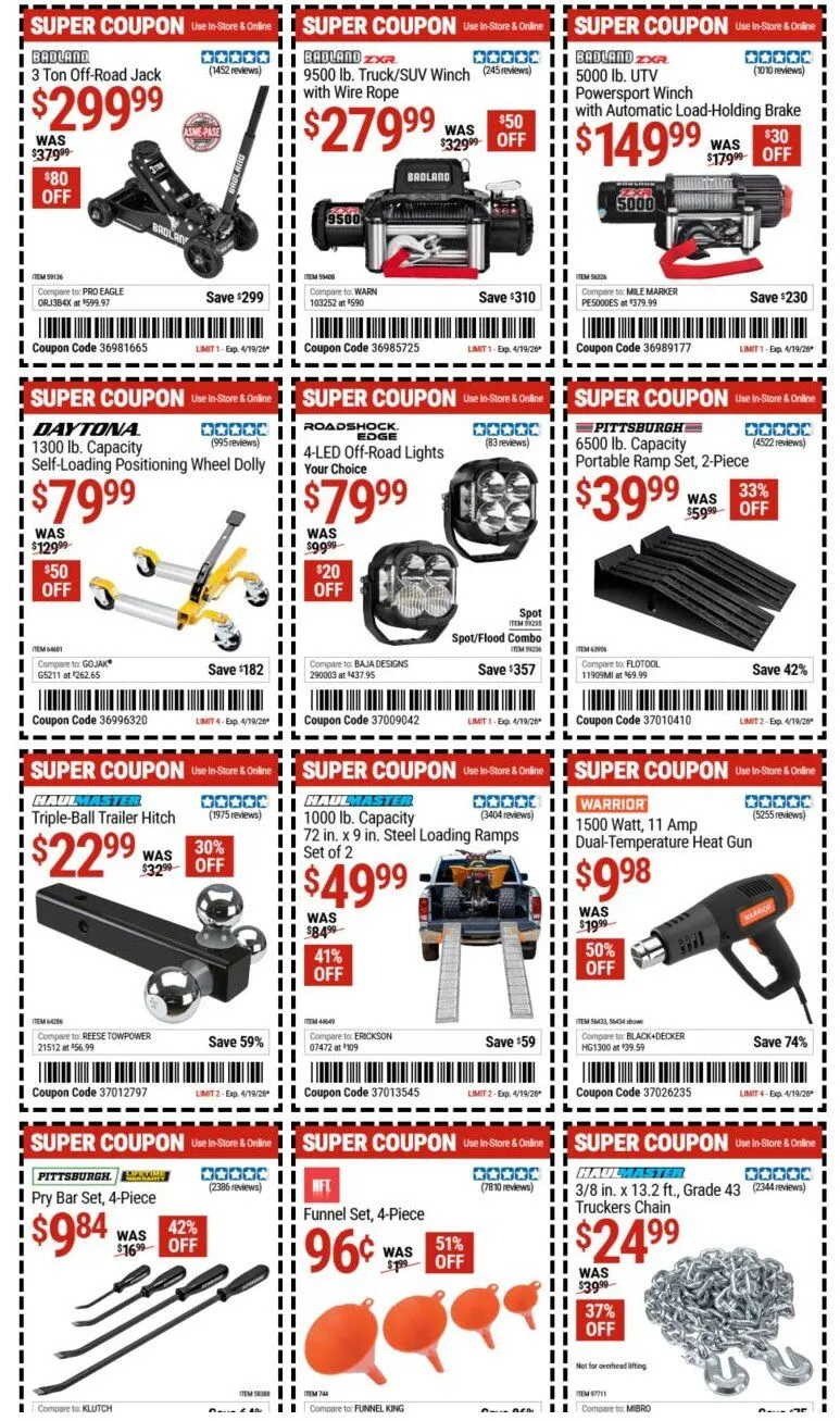 Weekly ad Harbor Freight weekly ads from April 13 to April 19 2026 - Page 4