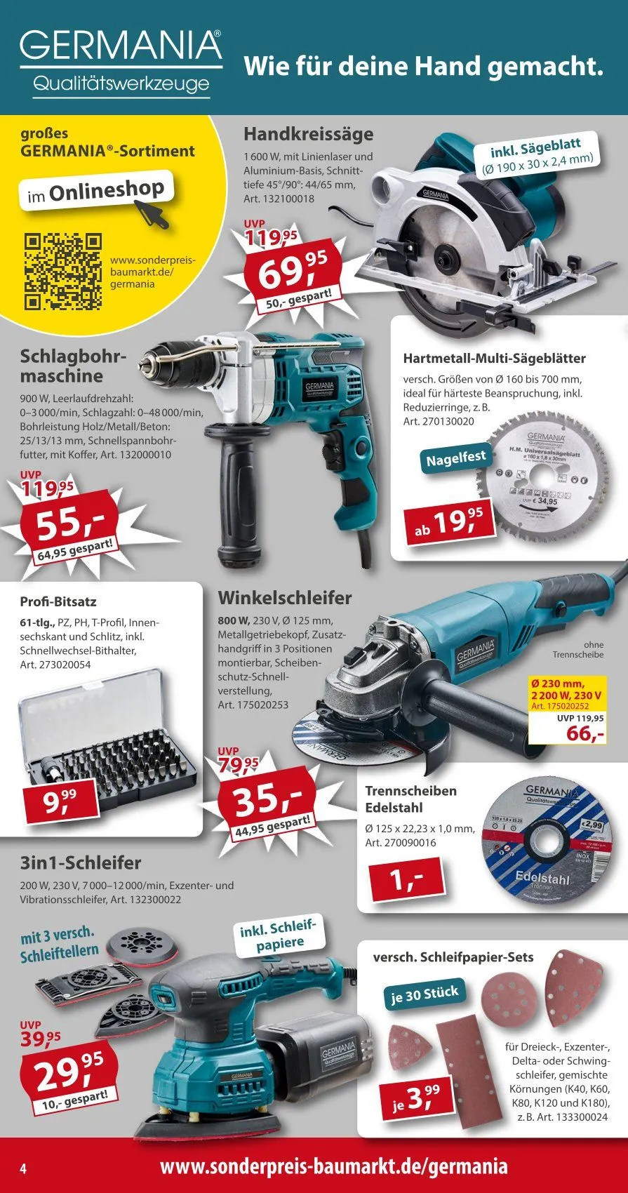 Sonderpreis-Baumarkt Prospekte von 28. Februar bis 3. März 2026 - Prospekt seite 4