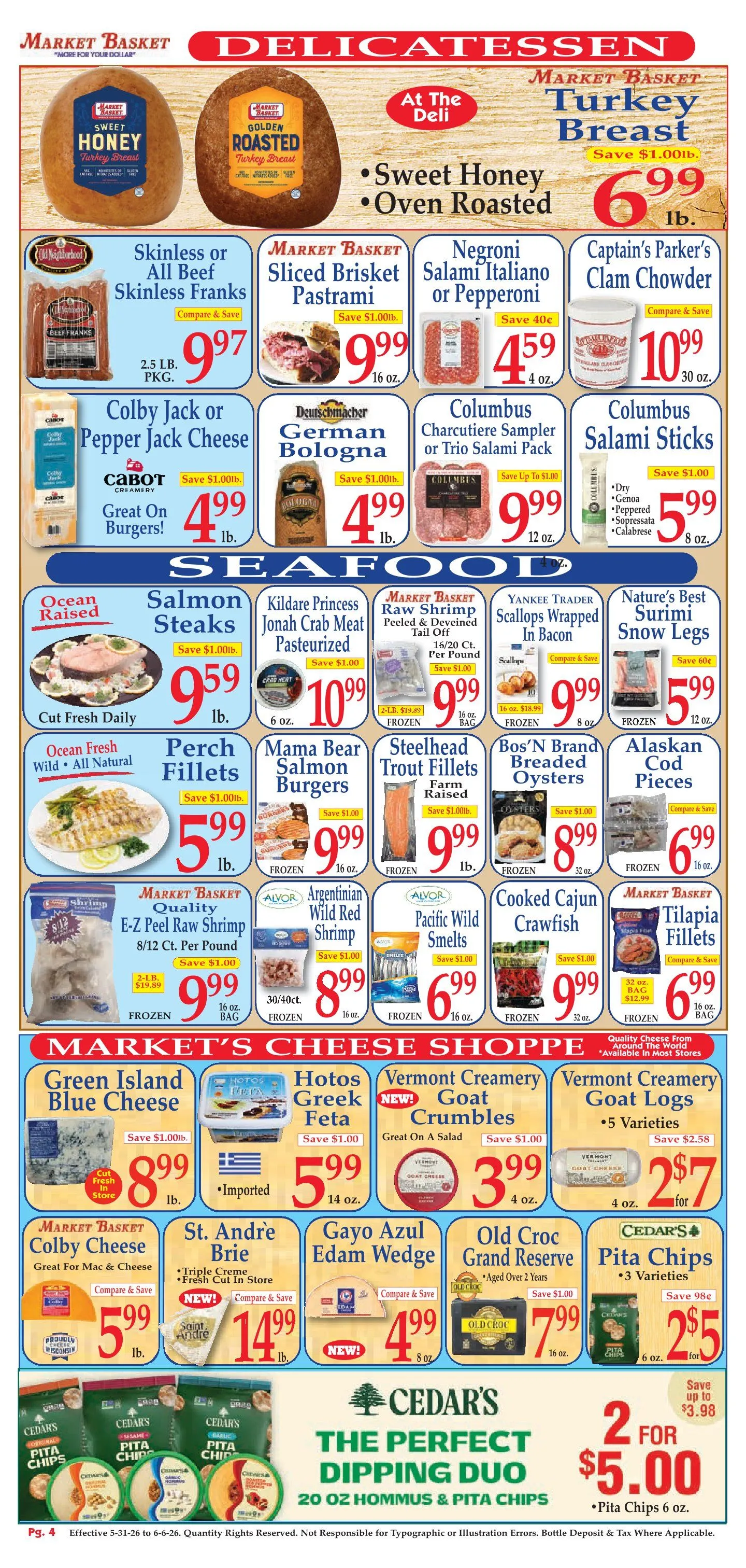 Weekly promotion Market Basket  Sales spanning from May 31 to June 6 2026 - Page 4 for Catalogue 365