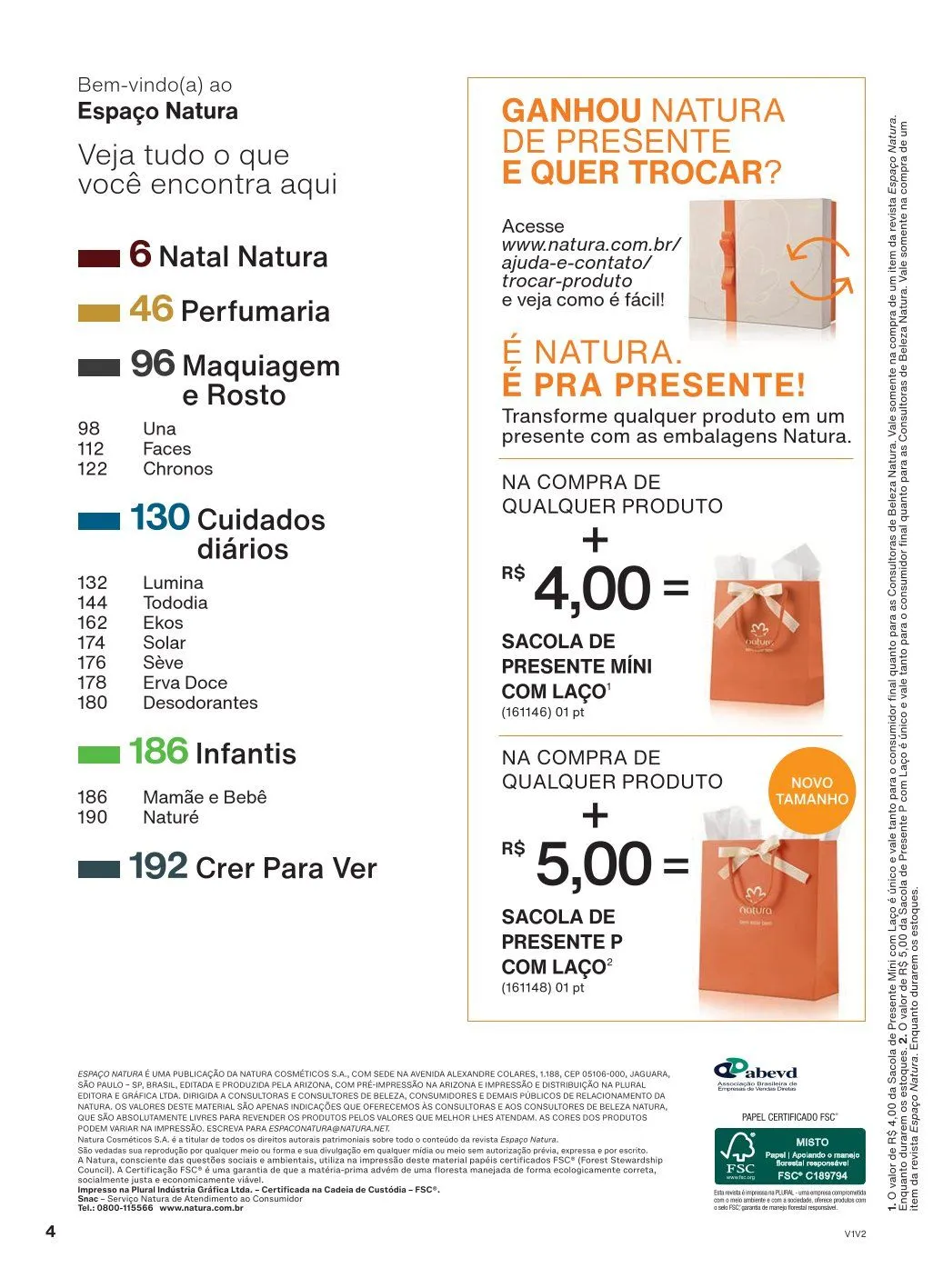Encarte de Natura Ofertas 1 de outubro até 31 de outubro 2025 - Pagina 4