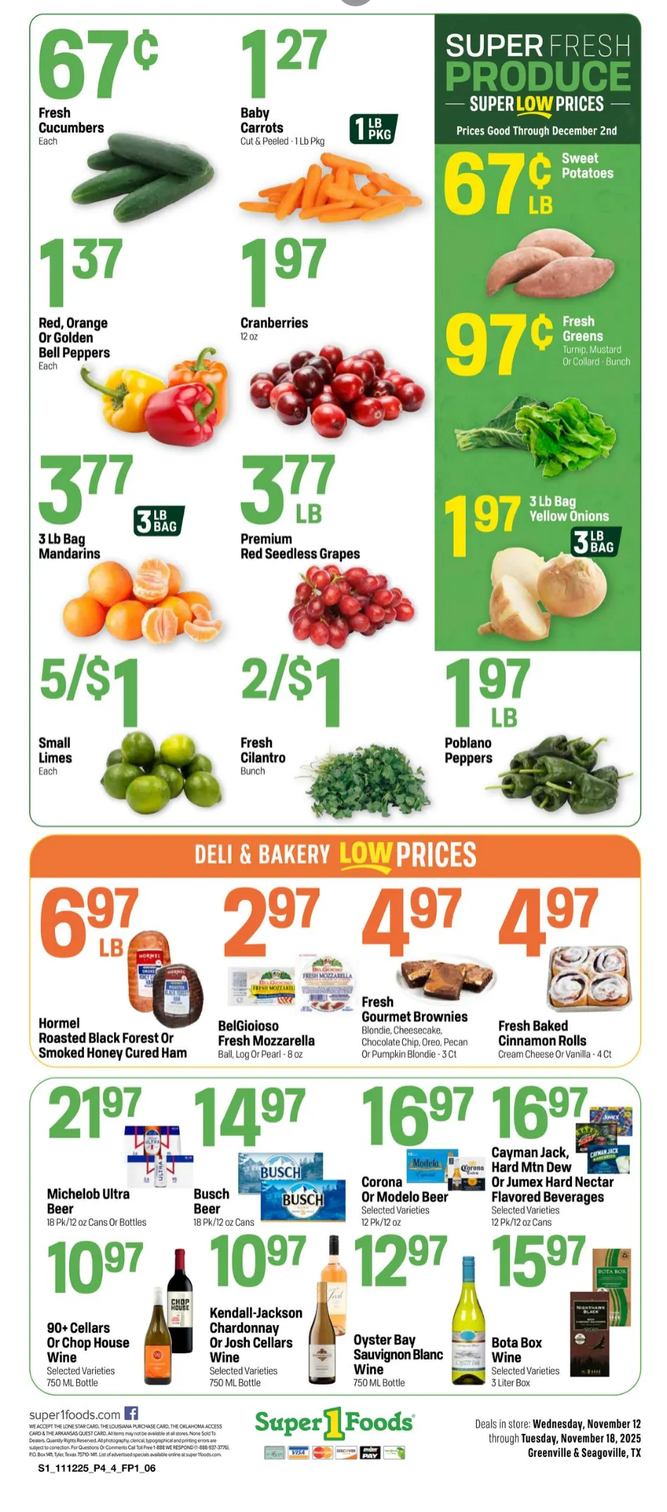 Weekly ad  Super 1 Foods Sales from November 12 to November 18 2025 - Page 4