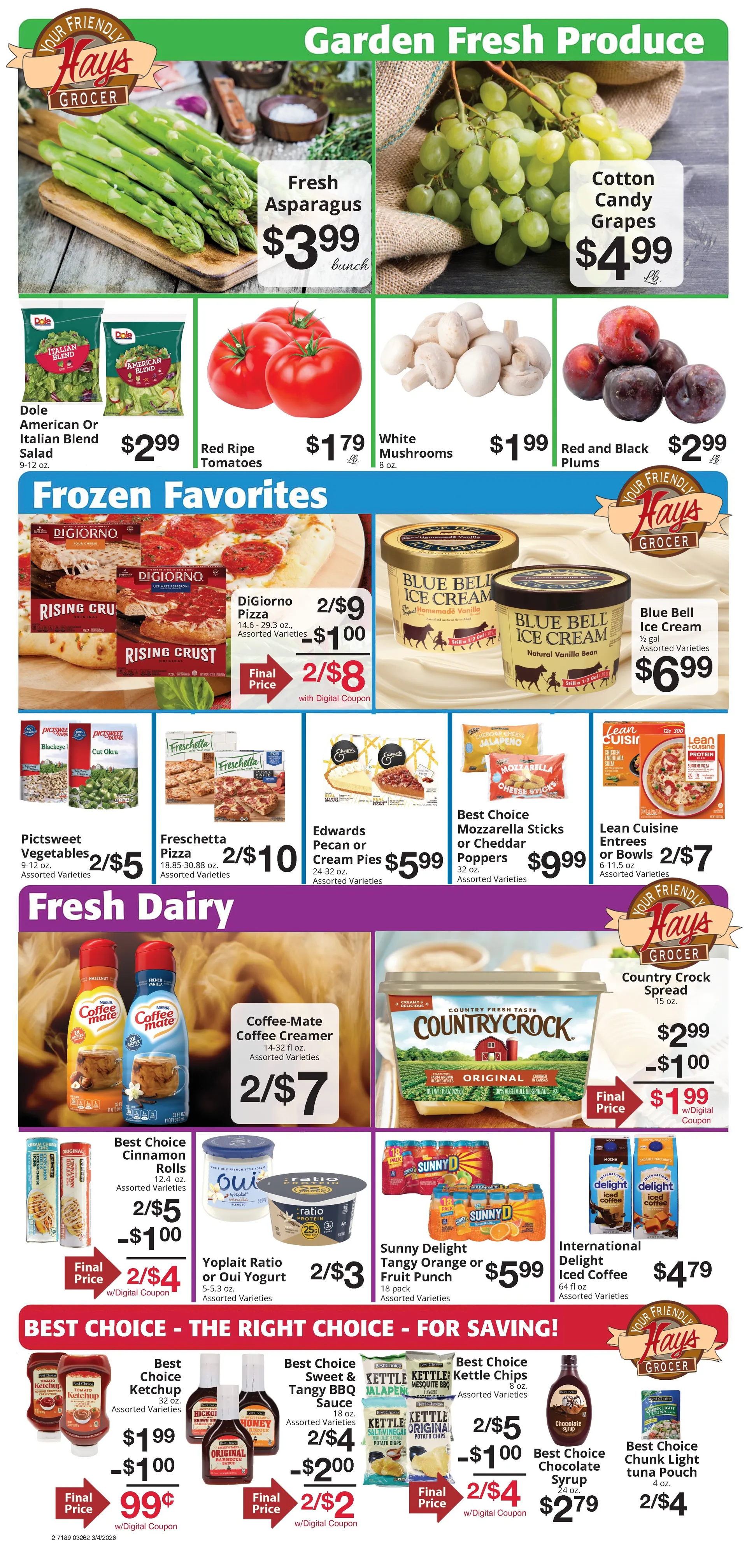 Weekly ad Hays Supermarket Sales from March 4 to March 10 2026 - Page 4