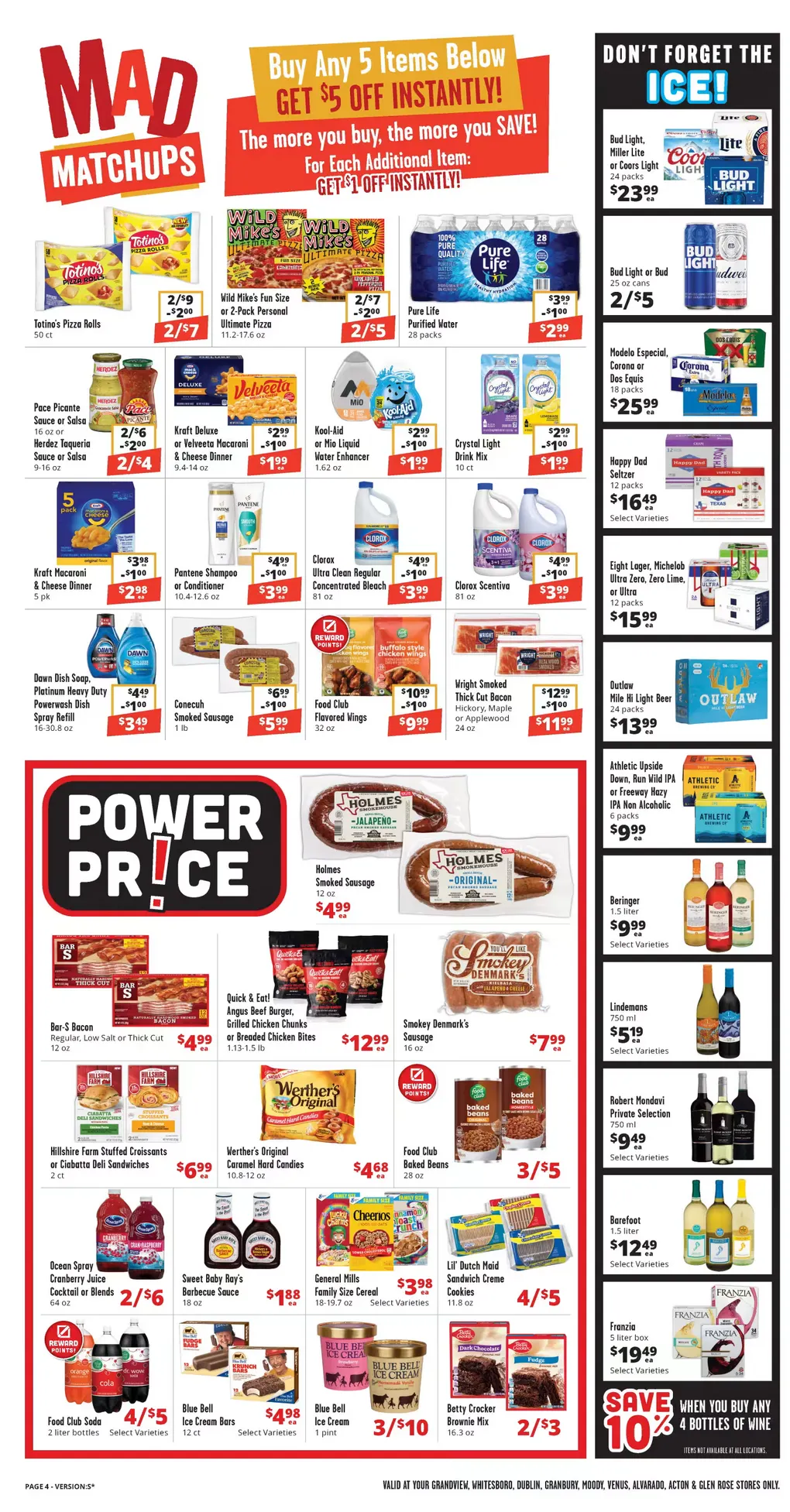 Weekly promotion Brookshire Brothers Sales spanning from April 8 to April 14 2026 - Page 4 for Catalogue 365