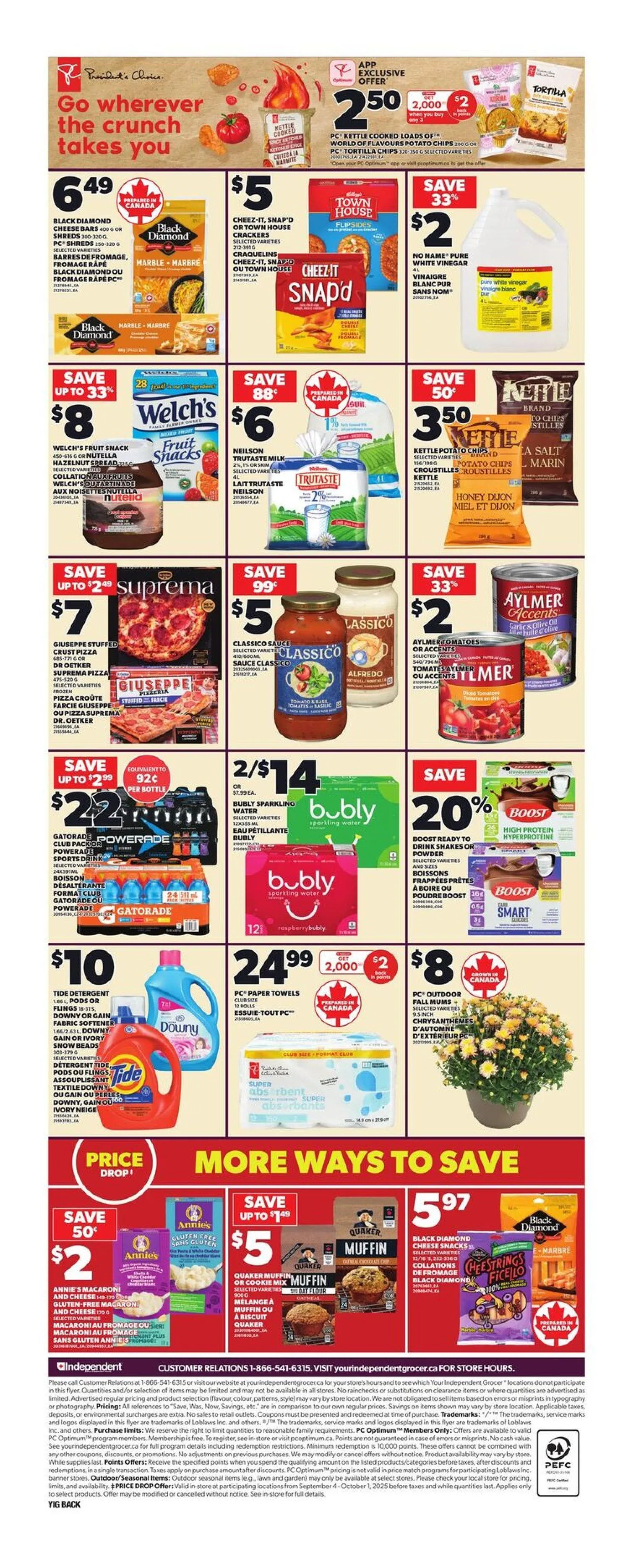 Independent Sales from September 25 to October 1 2025 - flyer page 4