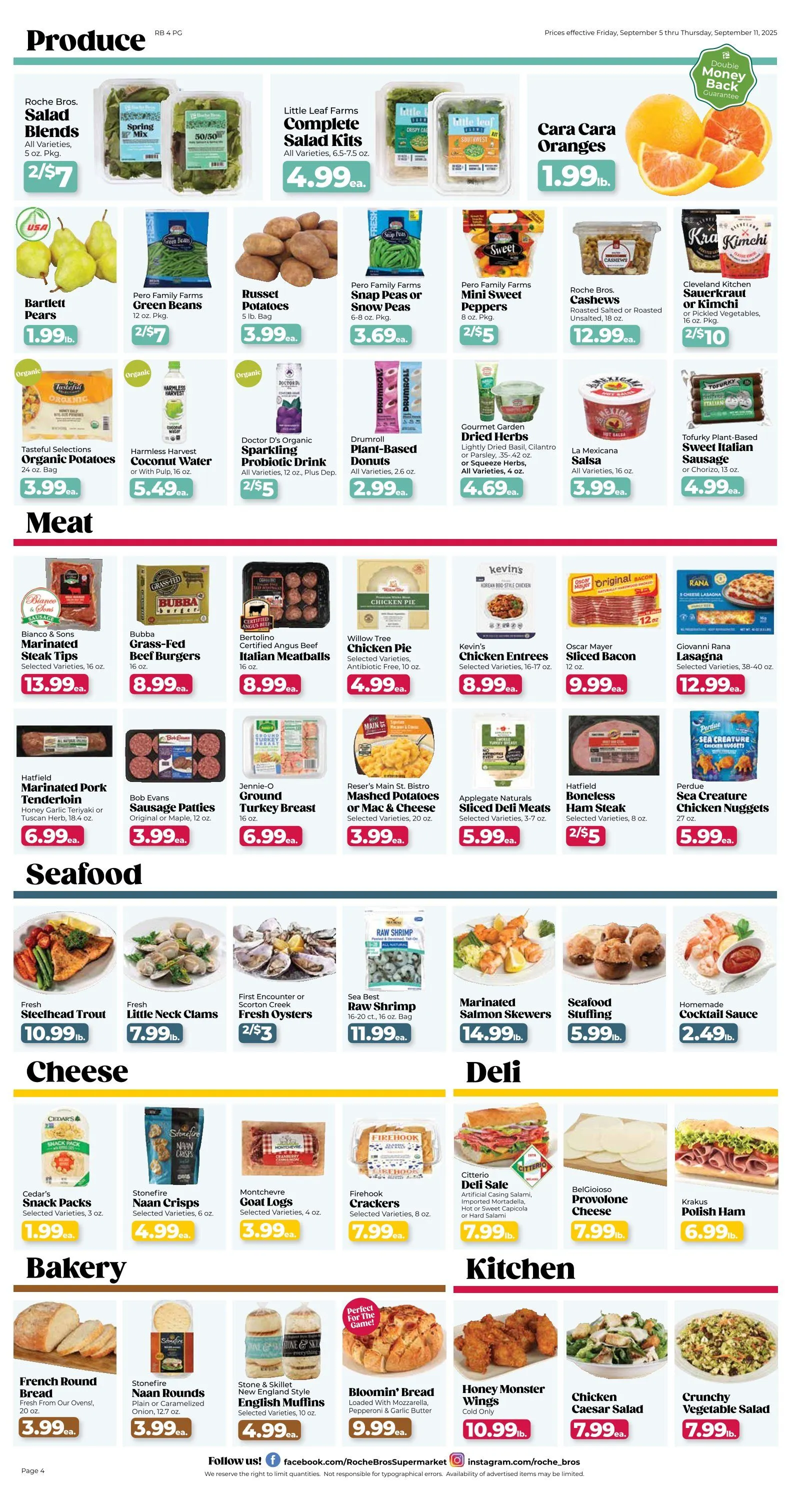 Weekly ad Roche Bros. Sales from September 5 to September 11 2025 - Page 4