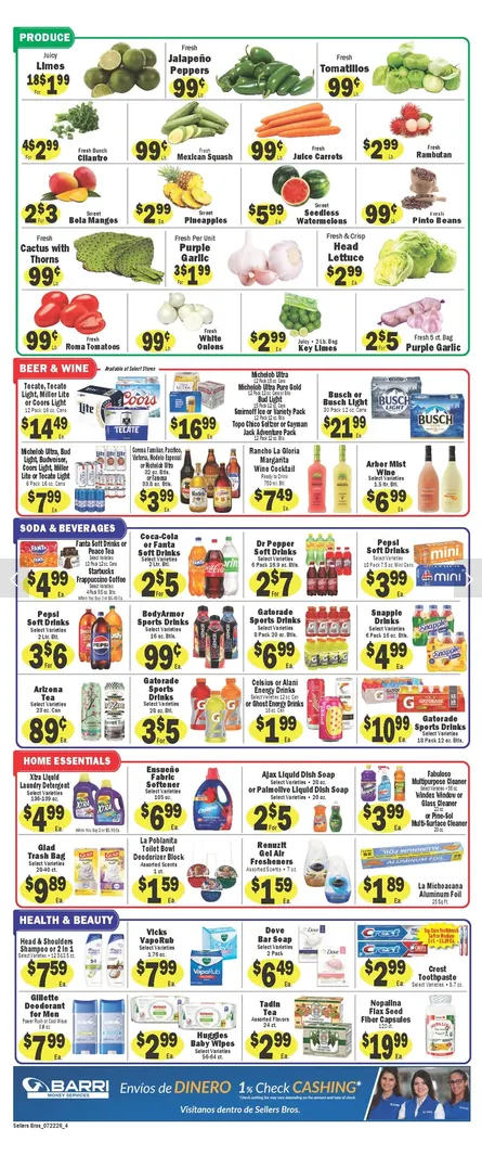 Weekly ad  Sellers Bros Sales from July 22 to July 28 2026 - Page 4