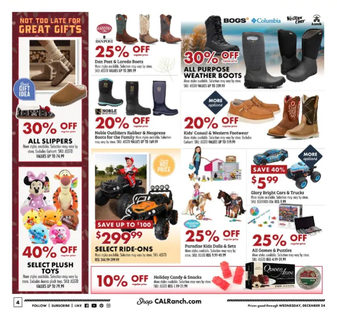 Weekly ad C-A-L Ranch Stores Sales from December 16 to December 24 2025 - Page 4