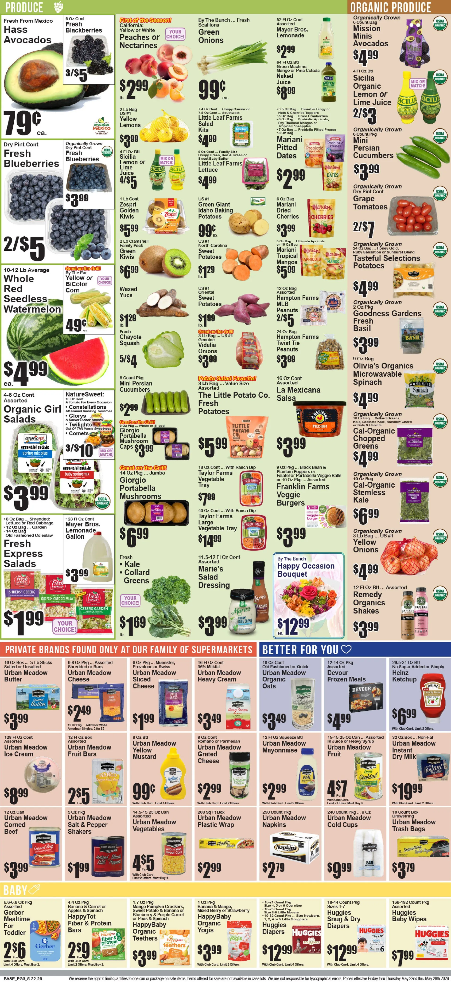 Weekly promotion SuperFresh Sales spanning from May 22 to May 28 2026 - Page 4 for Catalogue 365