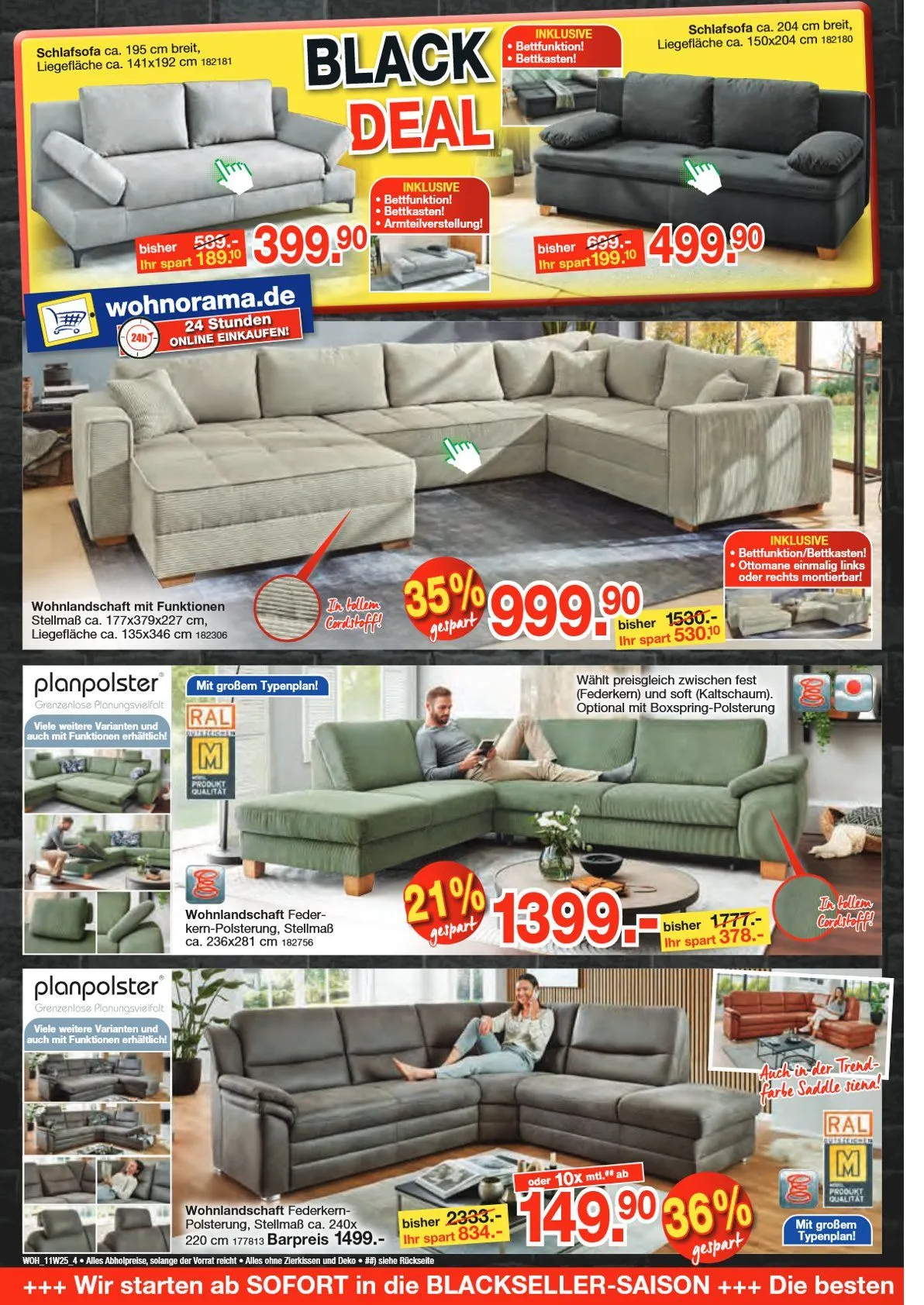 Wohnorama Prospekte von 28. Oktober bis 29. November 2025 - Prospekt seite 4