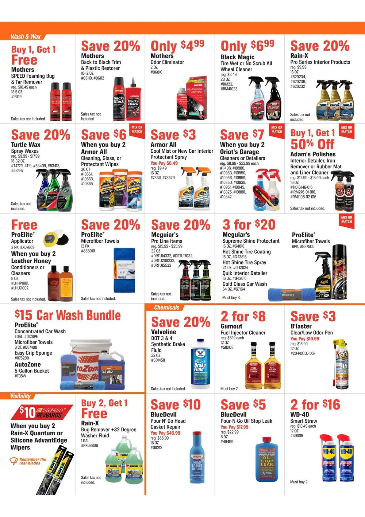 Weekly promotion Autozone Sales spanning from May 5 to June 1 2026 - Page 4 for Catalogue 365