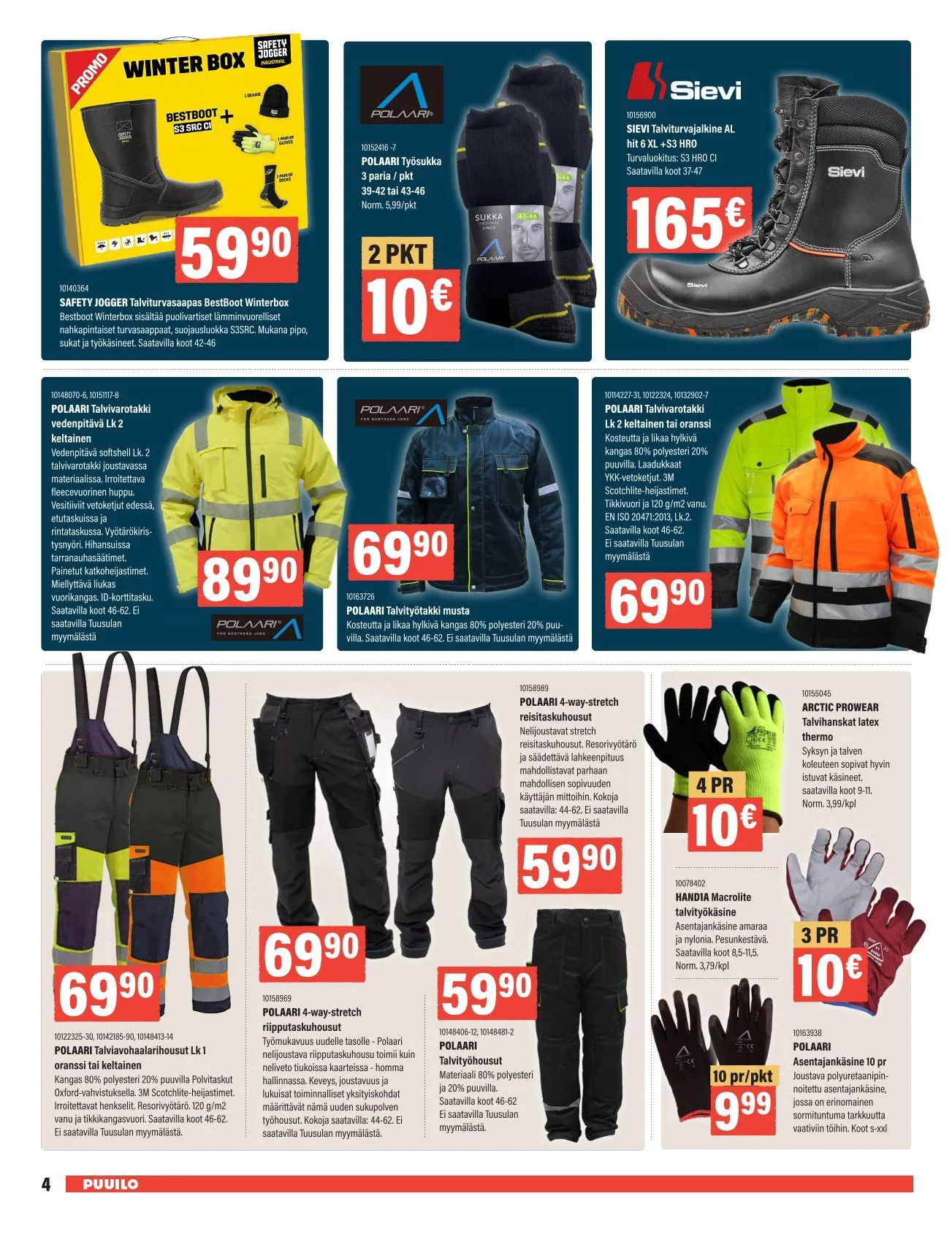 Kaupan Puuilo erikoistarjous voimassa alkaen 27. lokakuuta - 9. marraskuuta 2025 - Tarjouslehti sivu 4
