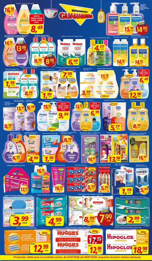 Encarte de Folhetos Supermercados Guanabara 1 de julho até 6 de julho 2026 - Pagina 4