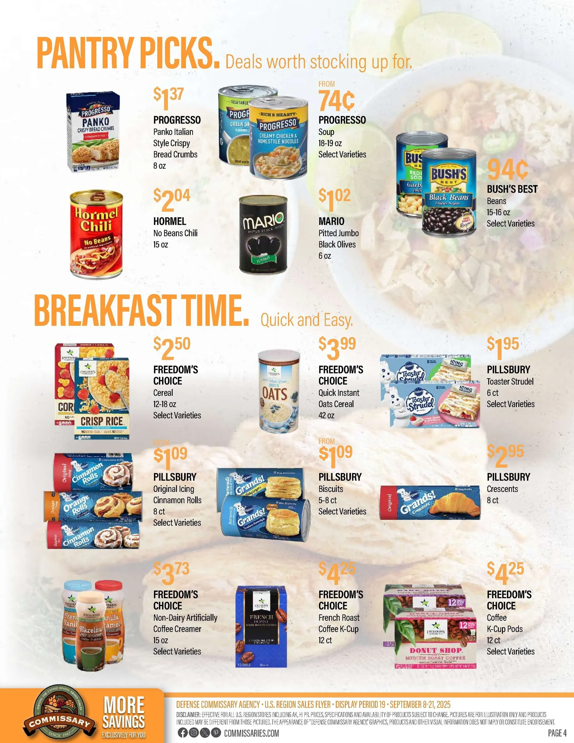 Weekly ad Commissary Sales from September 9 to September 21 2025 - Page 4