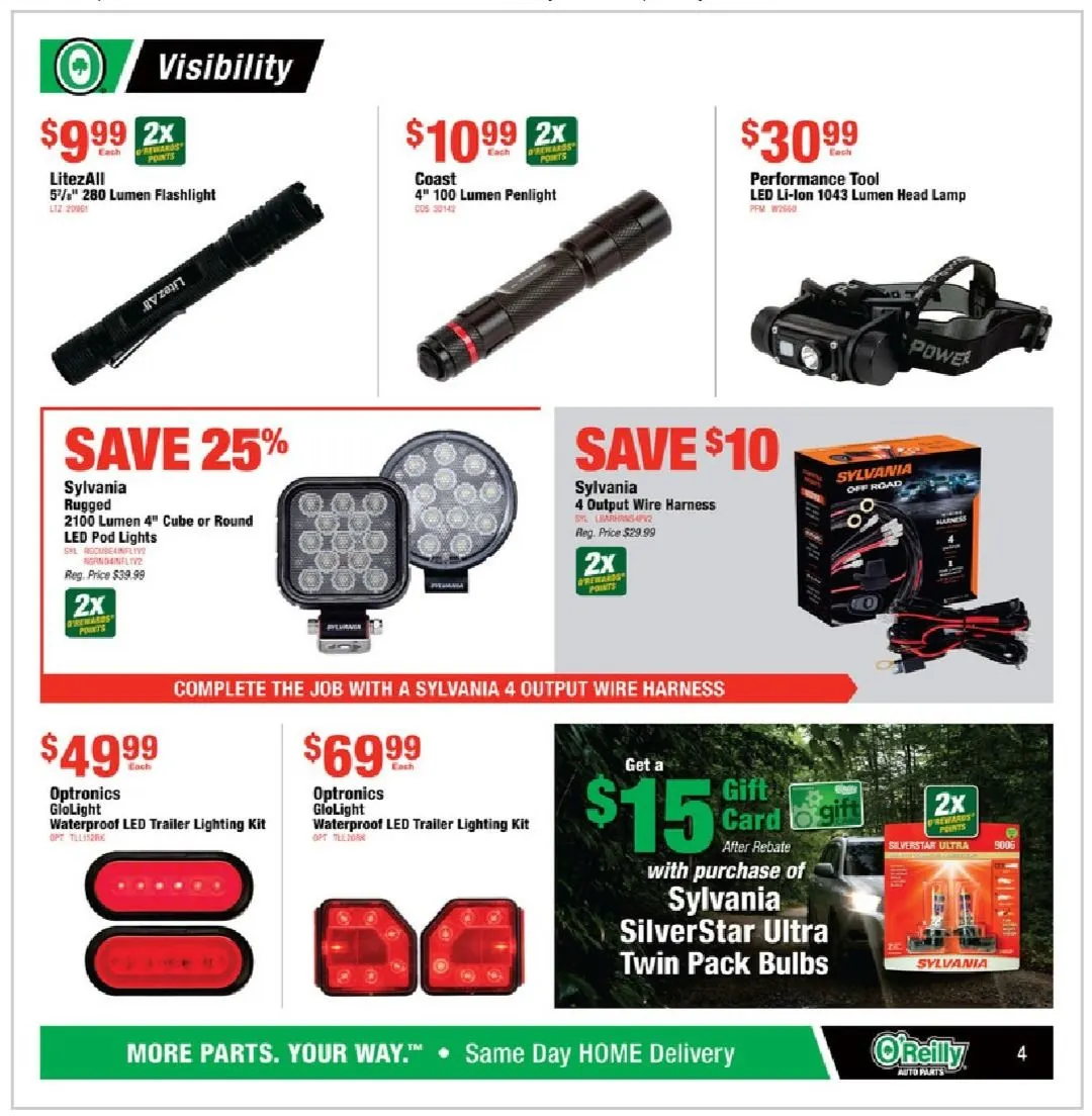 Weekly ad O'Reilly Auto Parts Deals from February 26 to March 25 2025 - Page 4