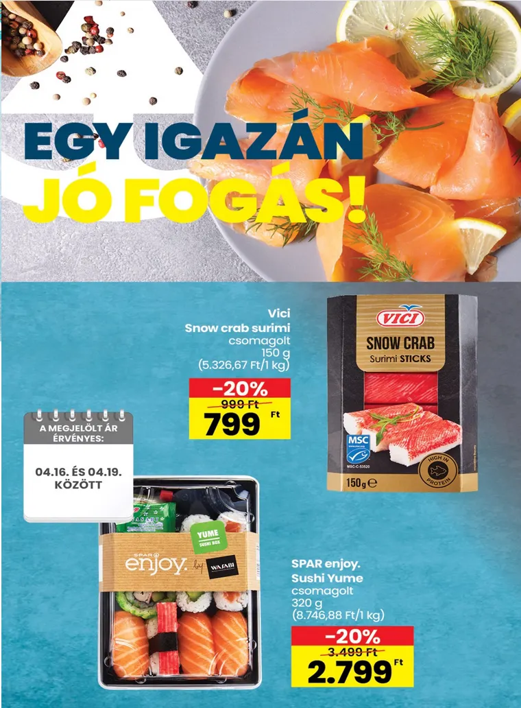 Katalógus SPAR Legfrissebb Ajánlatai április 16.-tól április 22.-ig 2026. - Oldal 4
