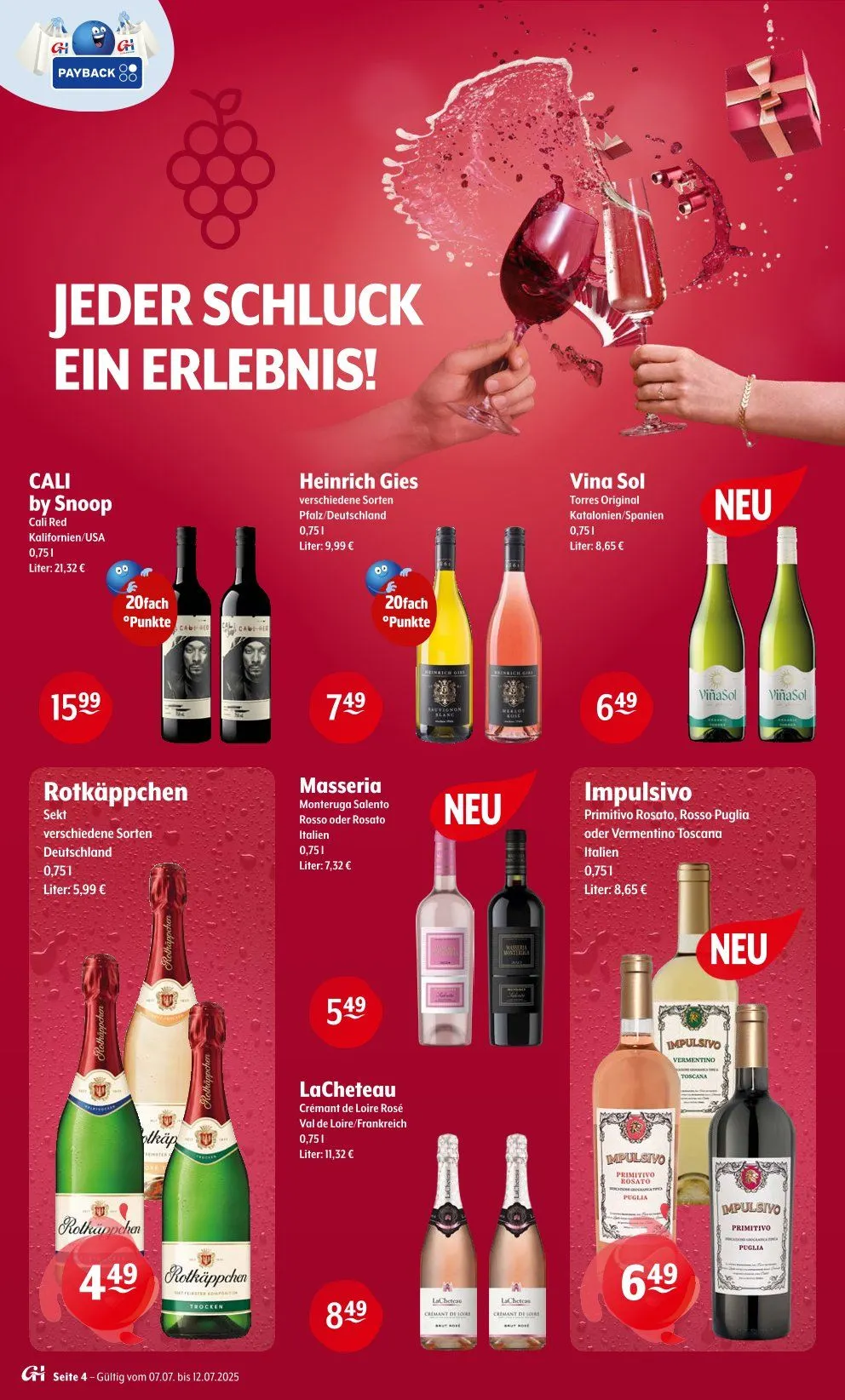 Getränke Hoffmann Prospekt von 7. Juli bis 17. Juli 2025 - Prospekt seite 4