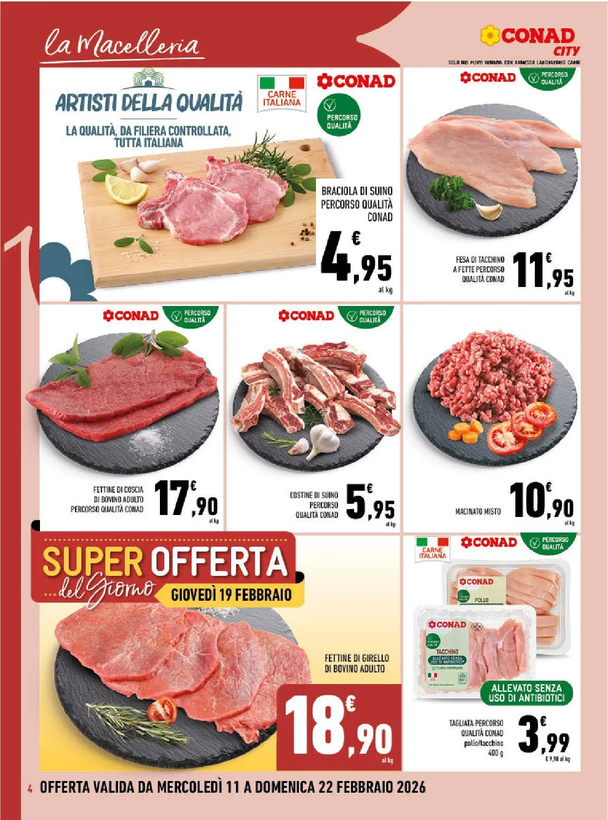 Conad Volantino da 11 febbraio a 22 febbraio di 2026 - Pagina del volantino 4