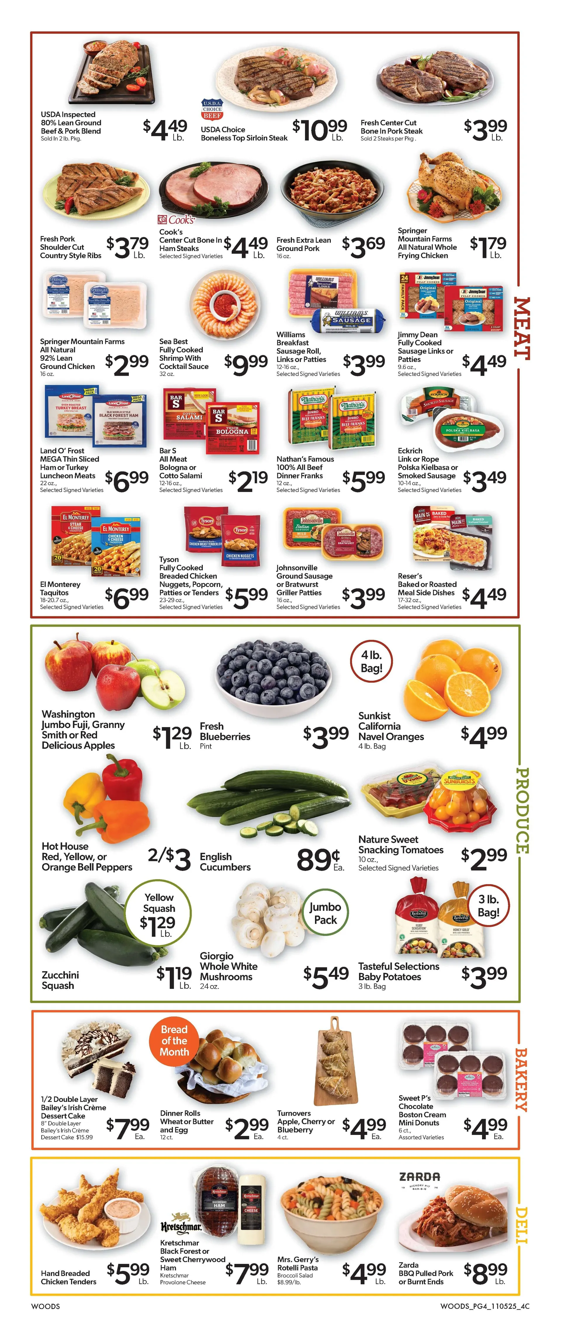 Weekly ad Woods Supermarket Sales from November 5 to November 11 2025 - Page 4
