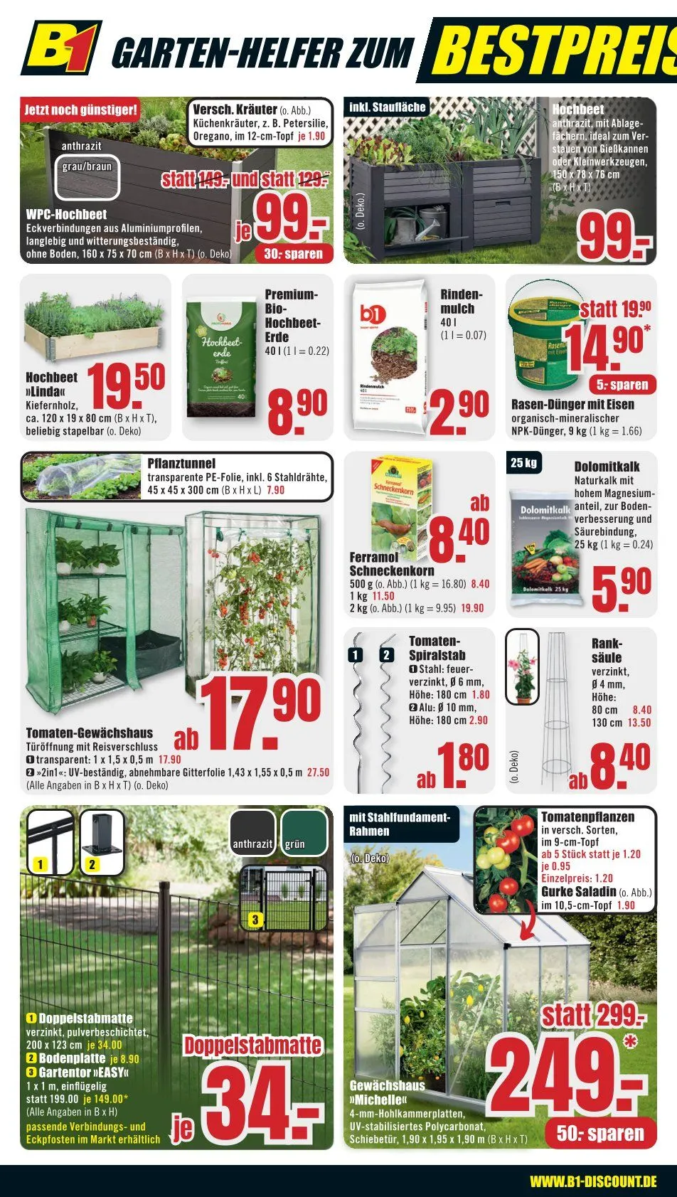 B1 Discount Baumarkt Prospekte von 21. März bis 27. März 2026 - Prospekt seite 4