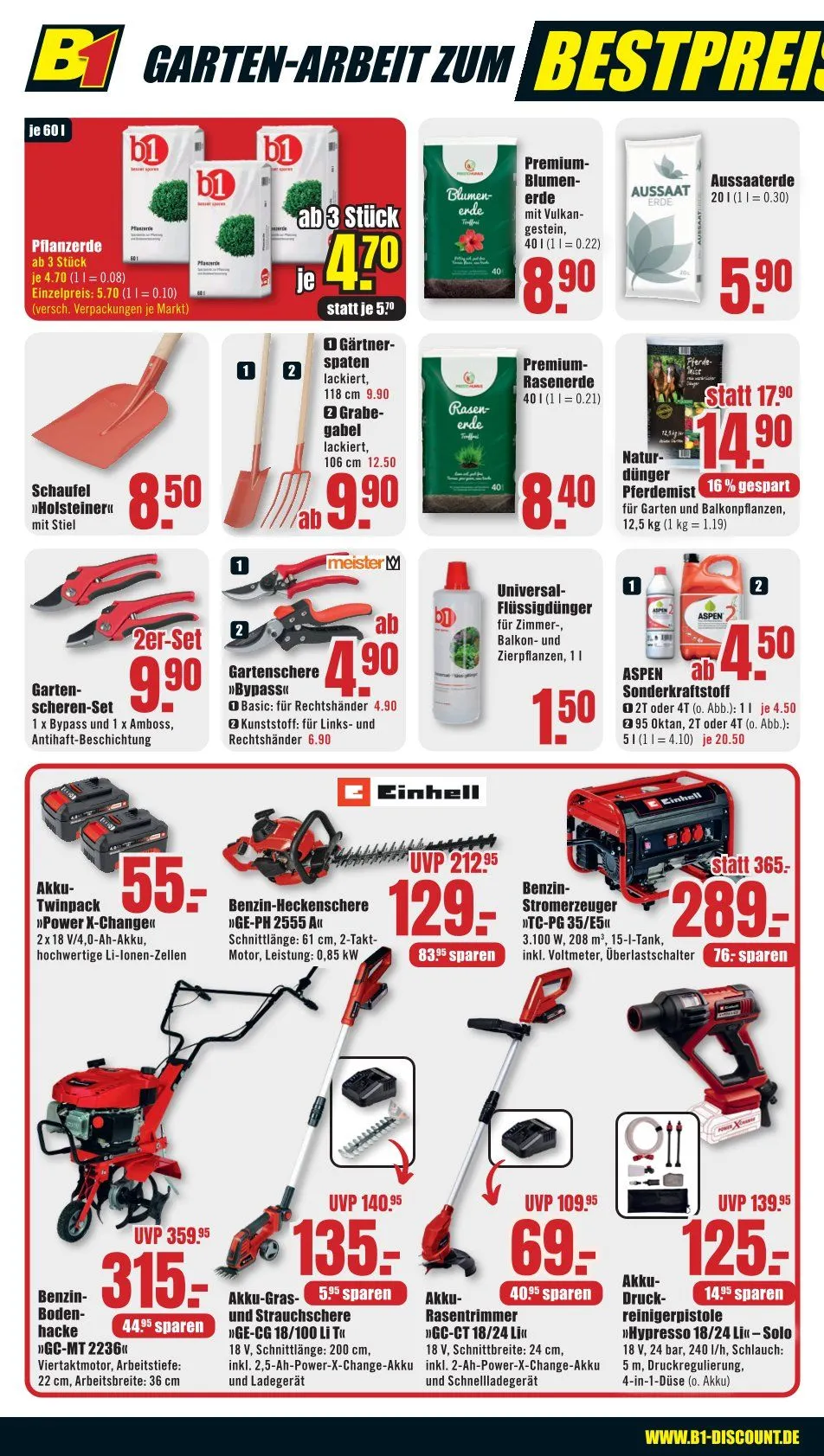 B1 Discount Baumarkt Prospekt von 17. März bis 21. März 2025 - Prospekt seite 4