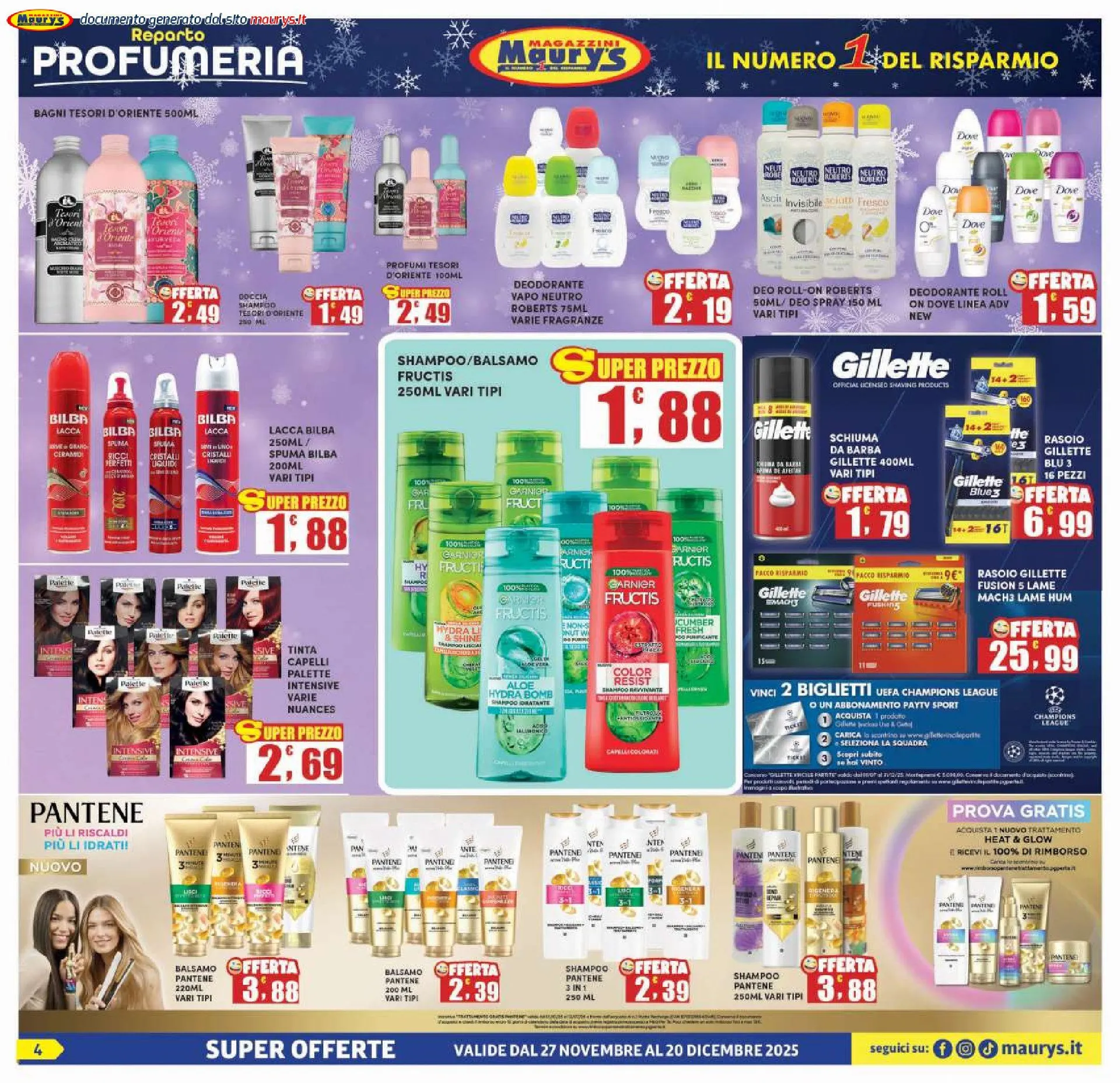 Maury's  Volantino da 27 novembre a 20 dicembre di 2025 - Pagina del volantino 4