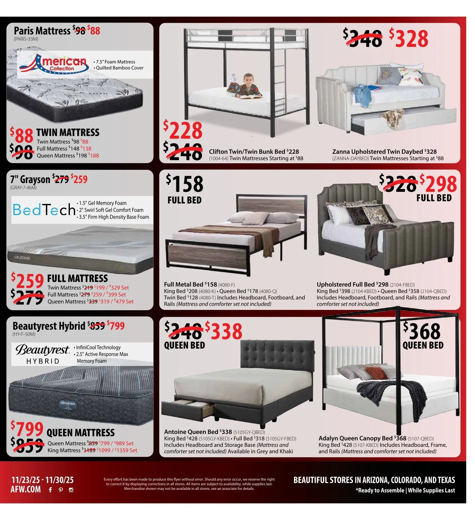 Weekly ad American Furniture Warehouse Sales from November 23 to November 30 2025 - Page 4