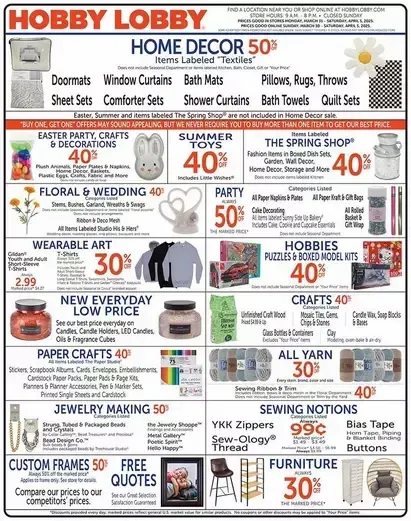 Weekly ad Hobby Lobby Deals from March 31 to April 5 2025 - Page 