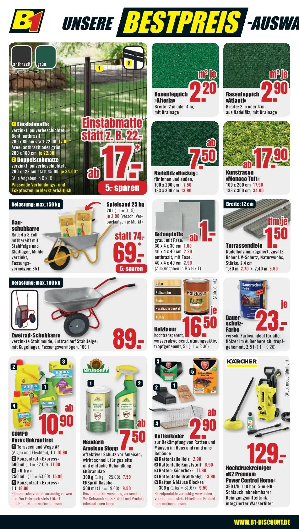 B1 Discount Baumarkt Angebote von 11. Juli bis 17. Juli 2026 - Prospekt seite 4