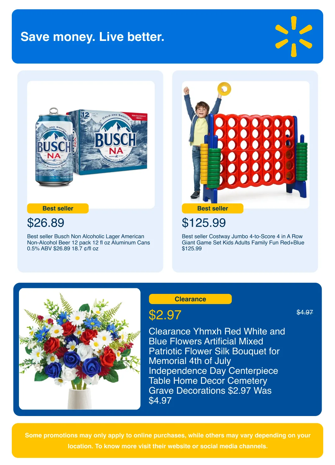 Weekly promotion Walmart Sales spanning from May 22 to June 10 2026 - Page 4 for Catalogue 365