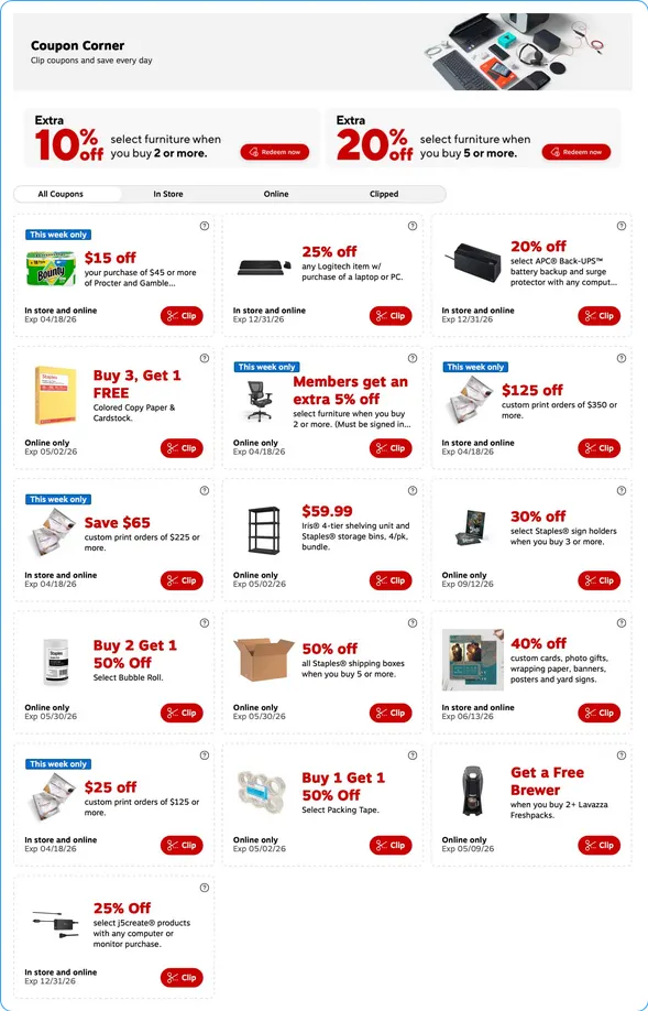 Staples Sales from April 12 to April 18 2026 - flyer page 4