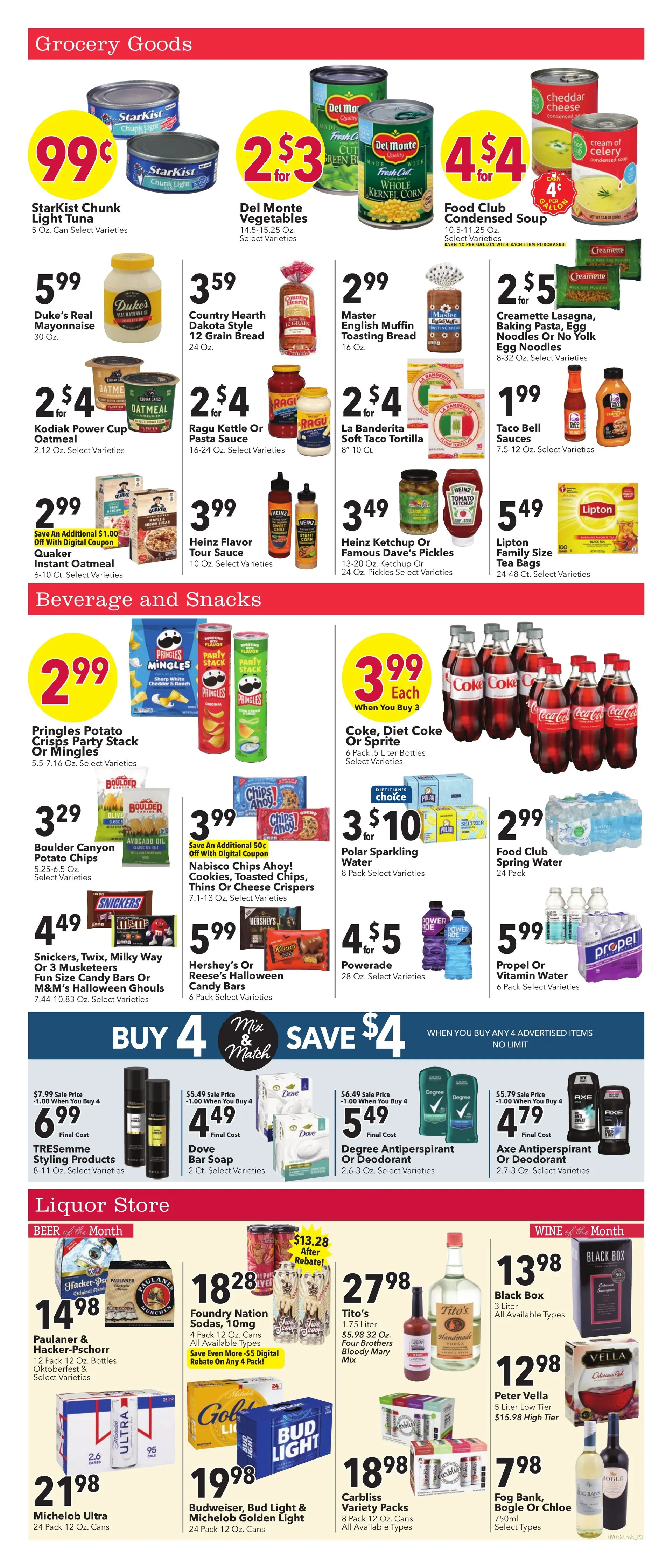 Weekly promotion Coborn's Sales spanning from September 10 to September 16 2025 - Page 3 for Catalogue 365