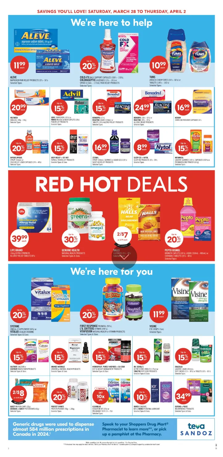 Shoppers Drug Mart Sales from March 28 to April 2 2026 - flyer page 4